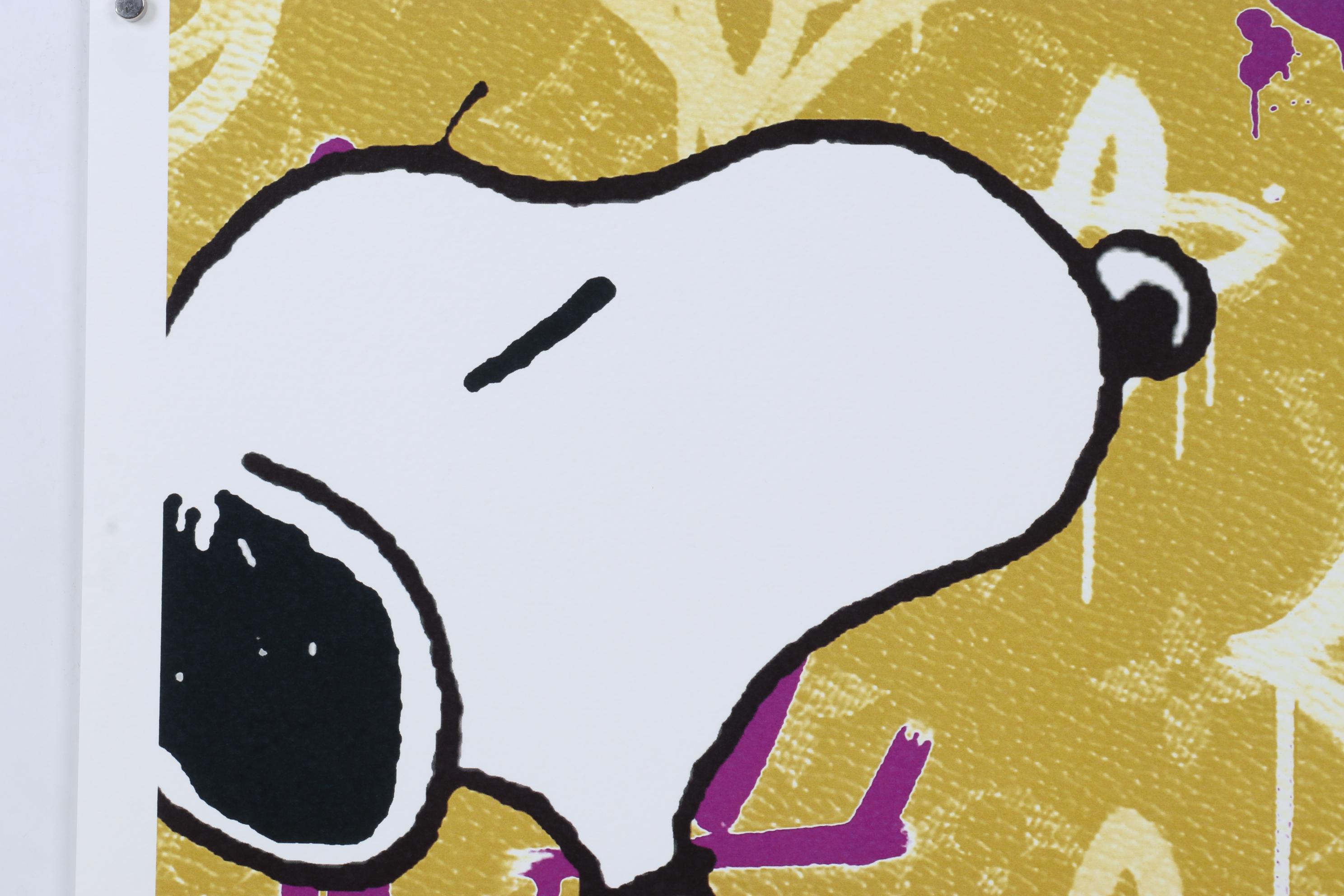 Death NYC Pop Art Graphic Print of Snoopy with Louis Vuitton