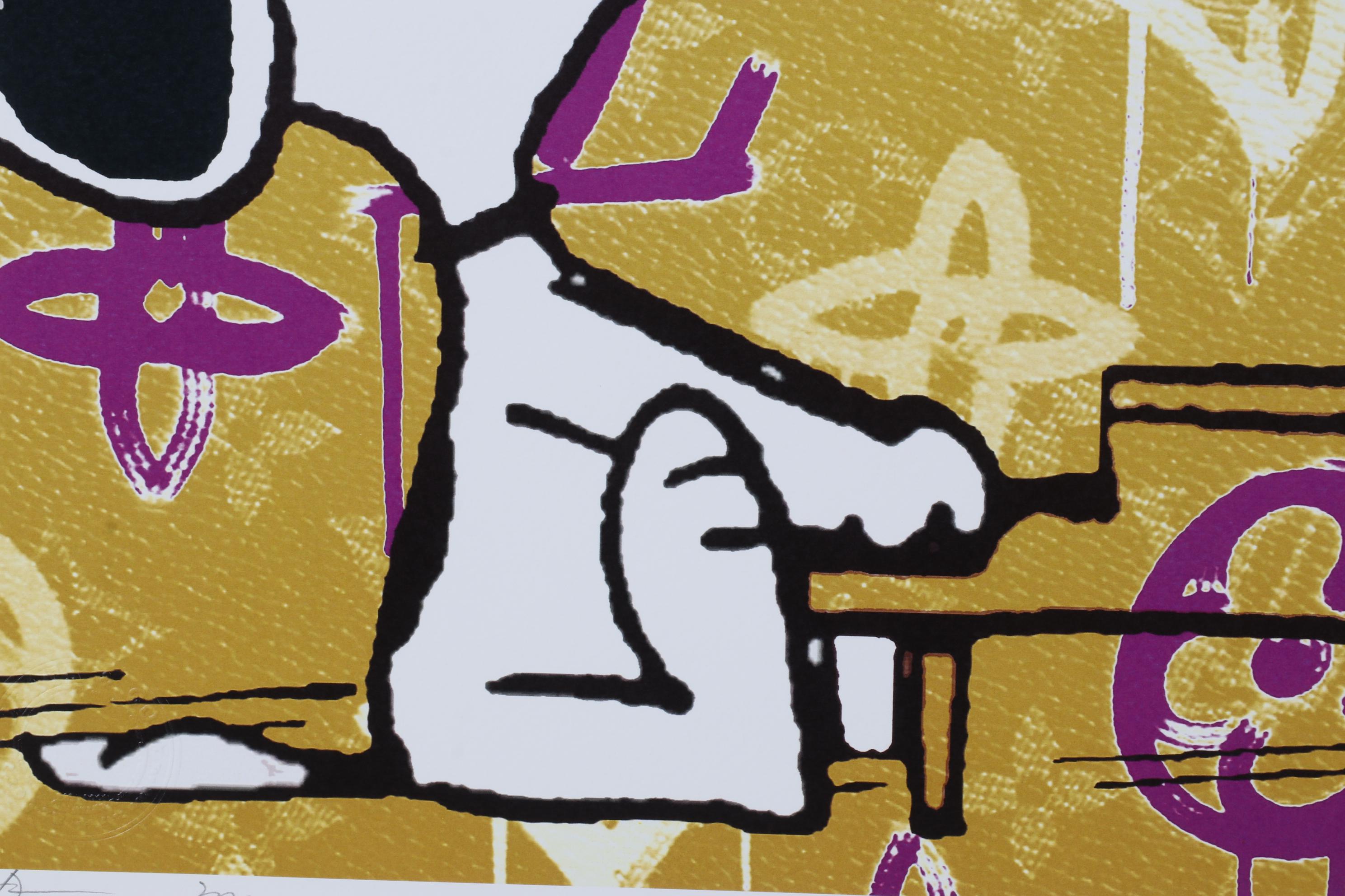 Death NYC Pop Art Graphic Print of Snoopy with Louis Vuitton