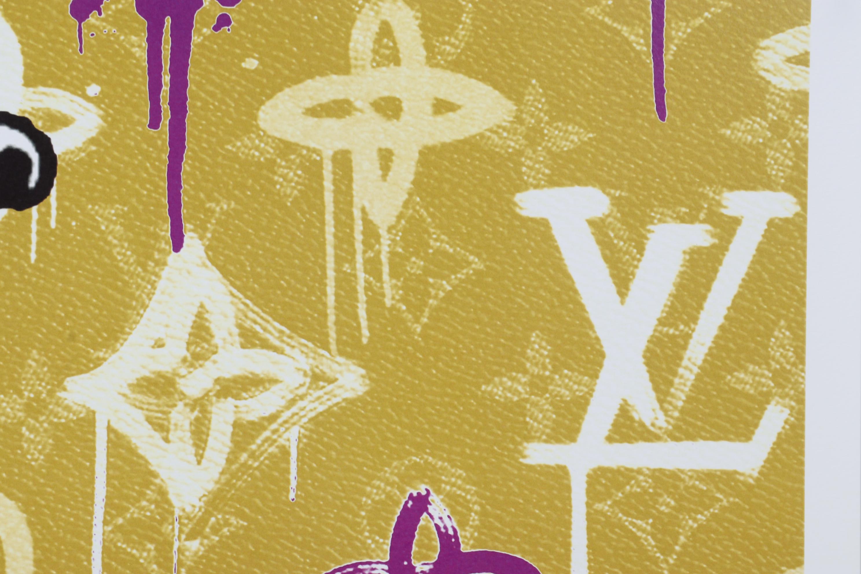 Death NYC Pop Art Graphic Print of Snoopy with Louis Vuitton