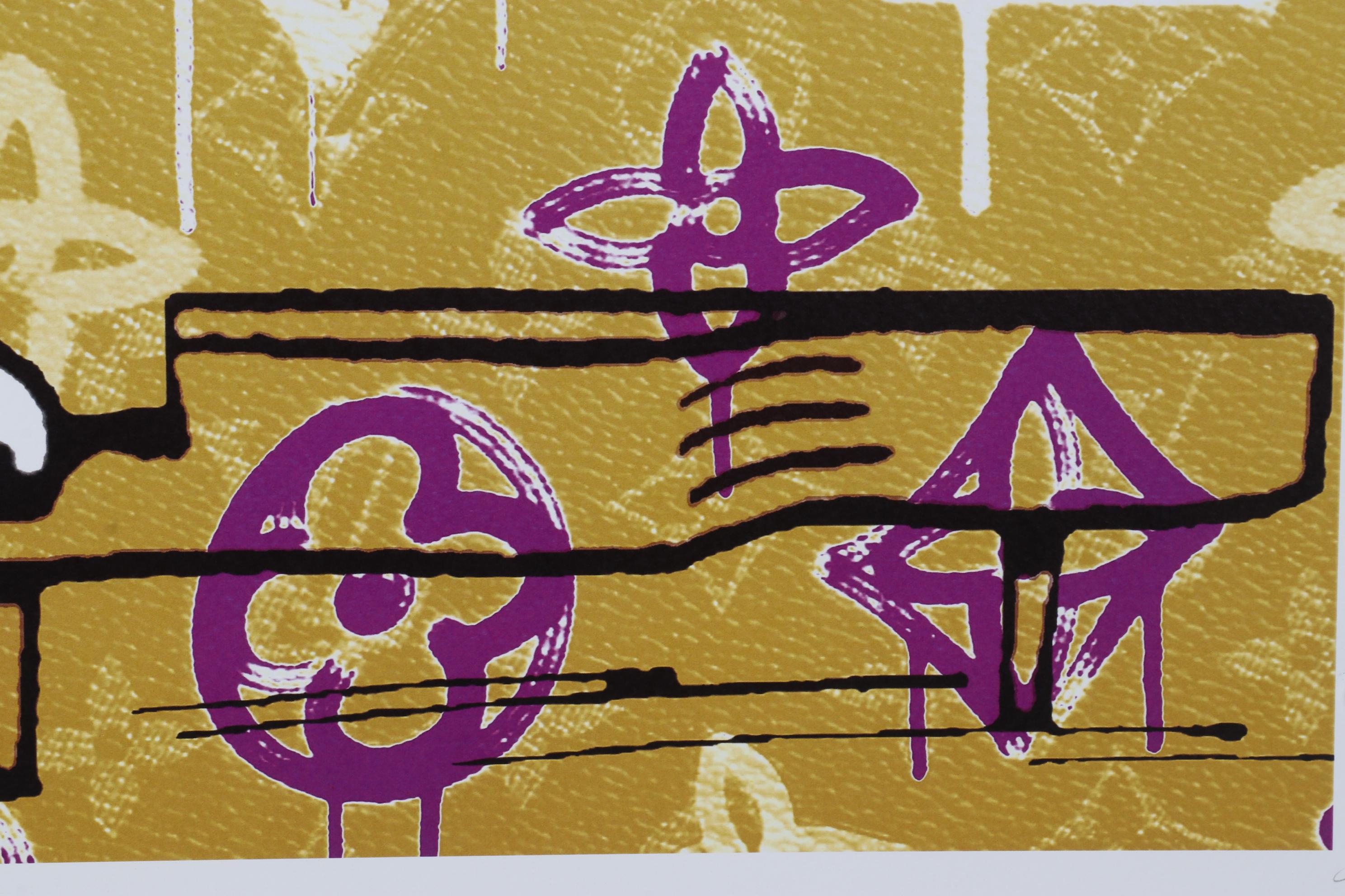 Death NYC Pop Art Graphic Print of Snoopy with Louis Vuitton