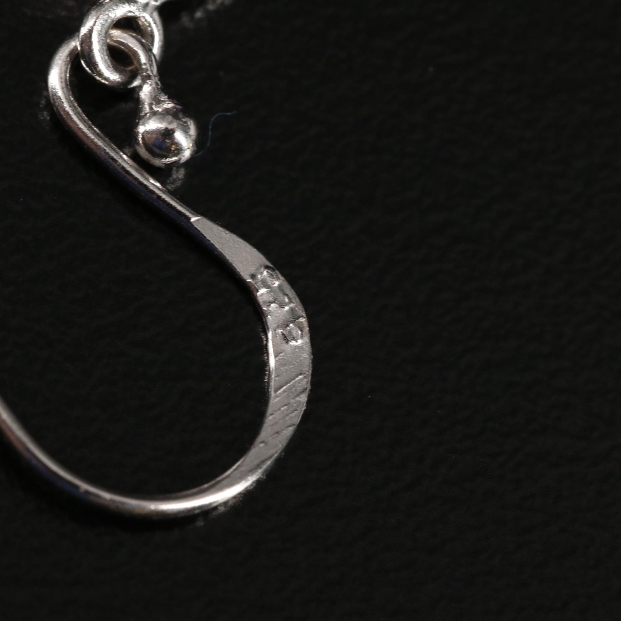 Sterling Amethyst and Rose Quartz Dangle Earrings