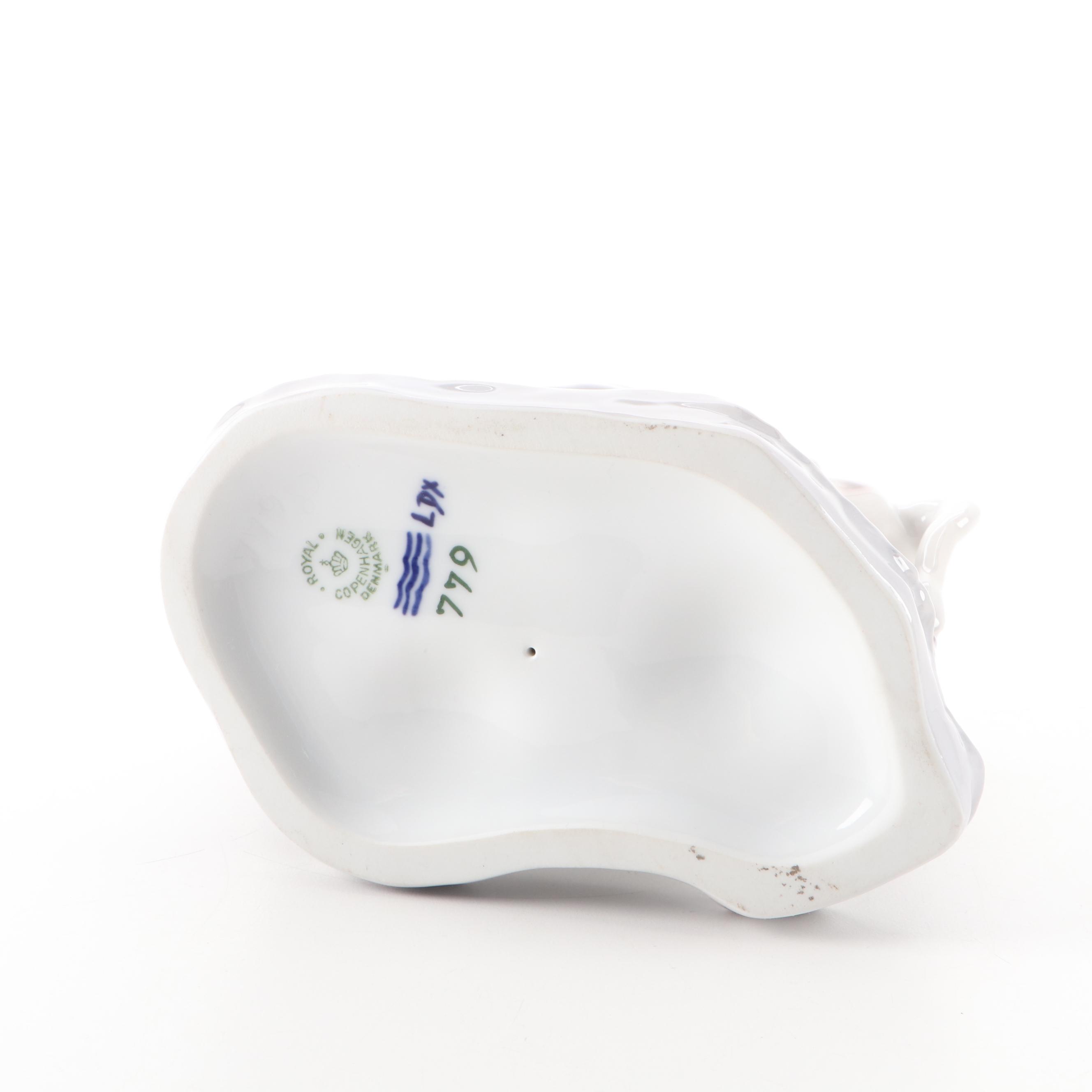 Bing & Grøndahl "Girl with Milk Can" and Royal Copenhagen Porcelain Figurines