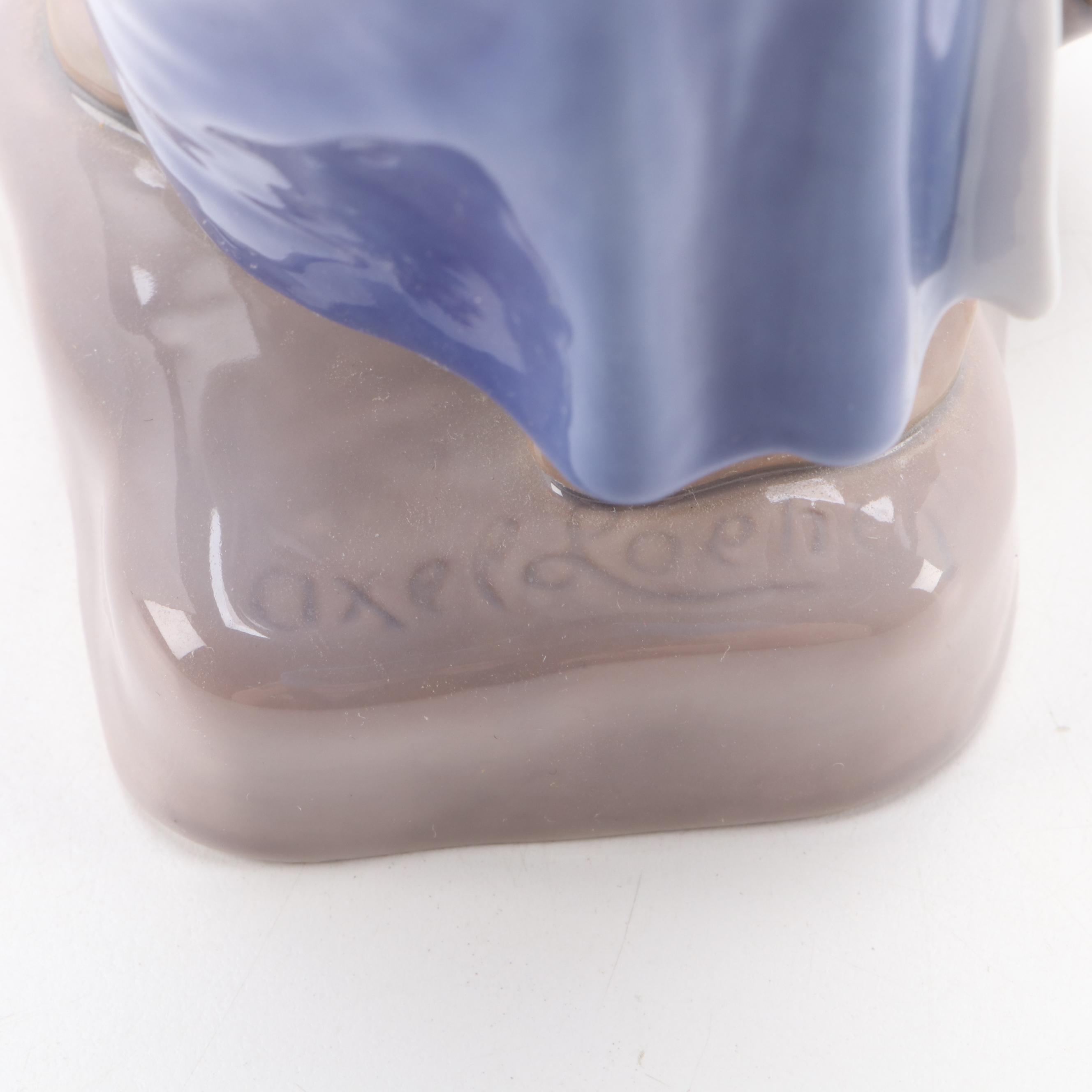 Bing & Grøndahl "Girl with Milk Can" and Royal Copenhagen Porcelain Figurines