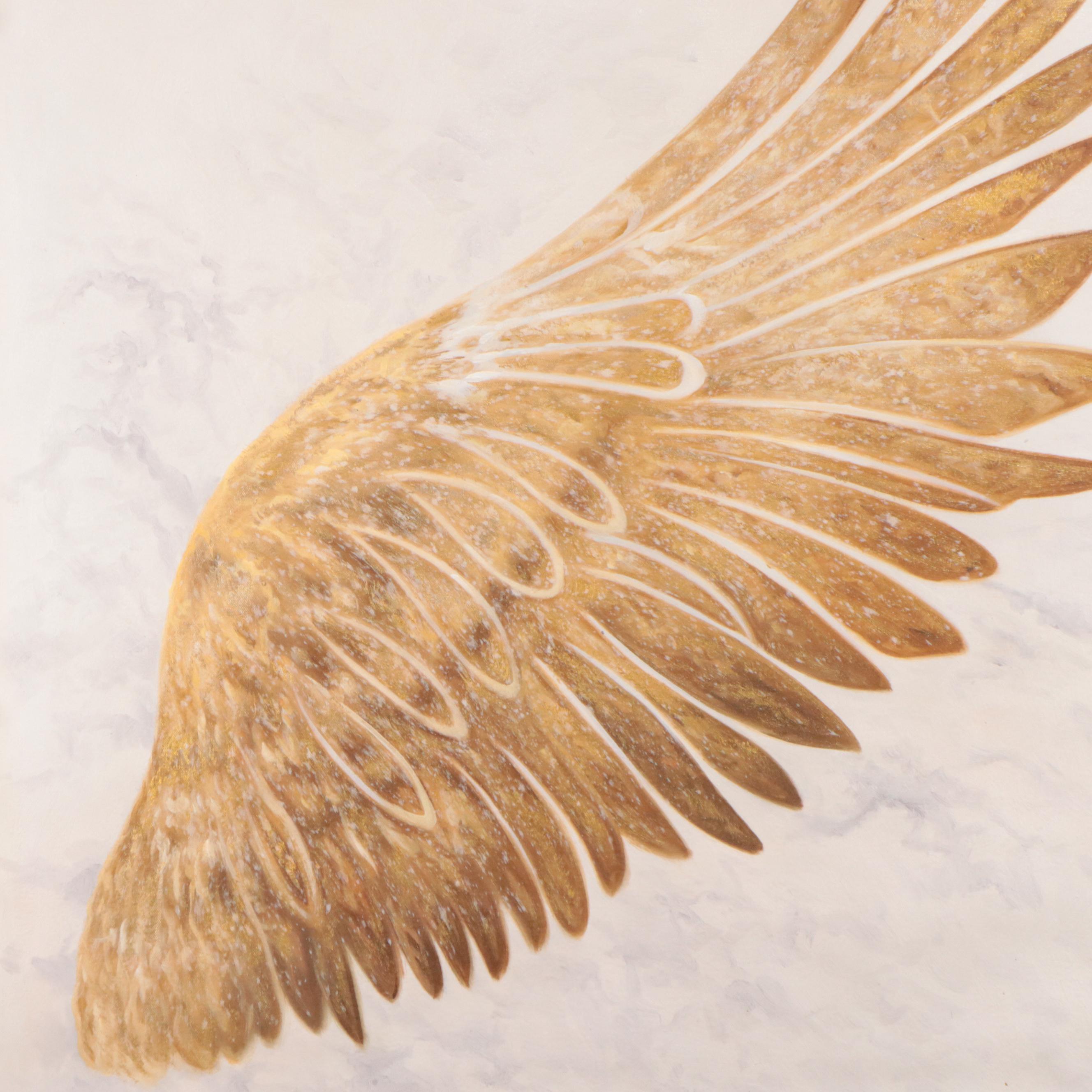 Dekai Ethereal Oil Painting of Feathered Wing