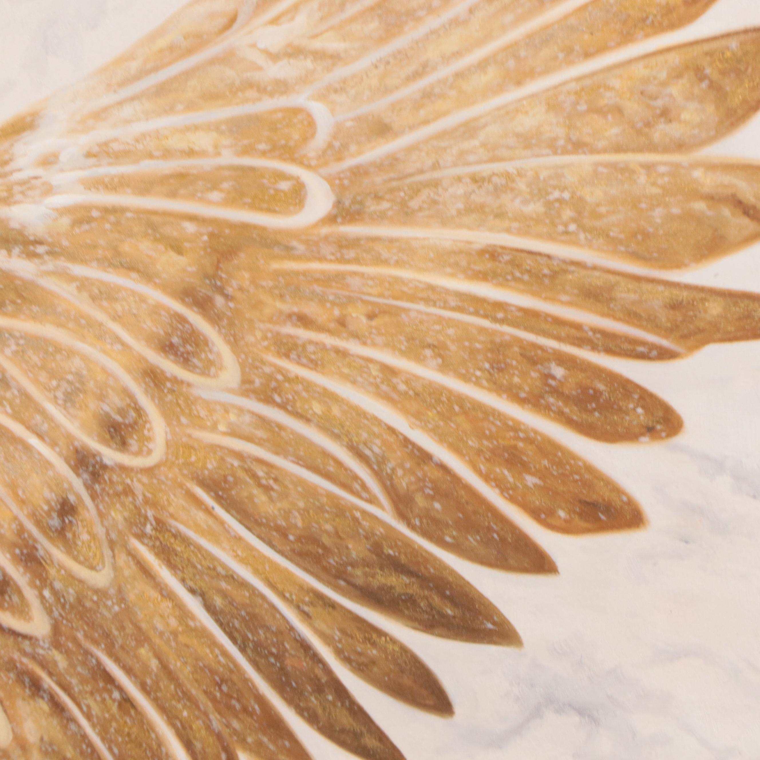 Dekai Ethereal Oil Painting of Feathered Wing