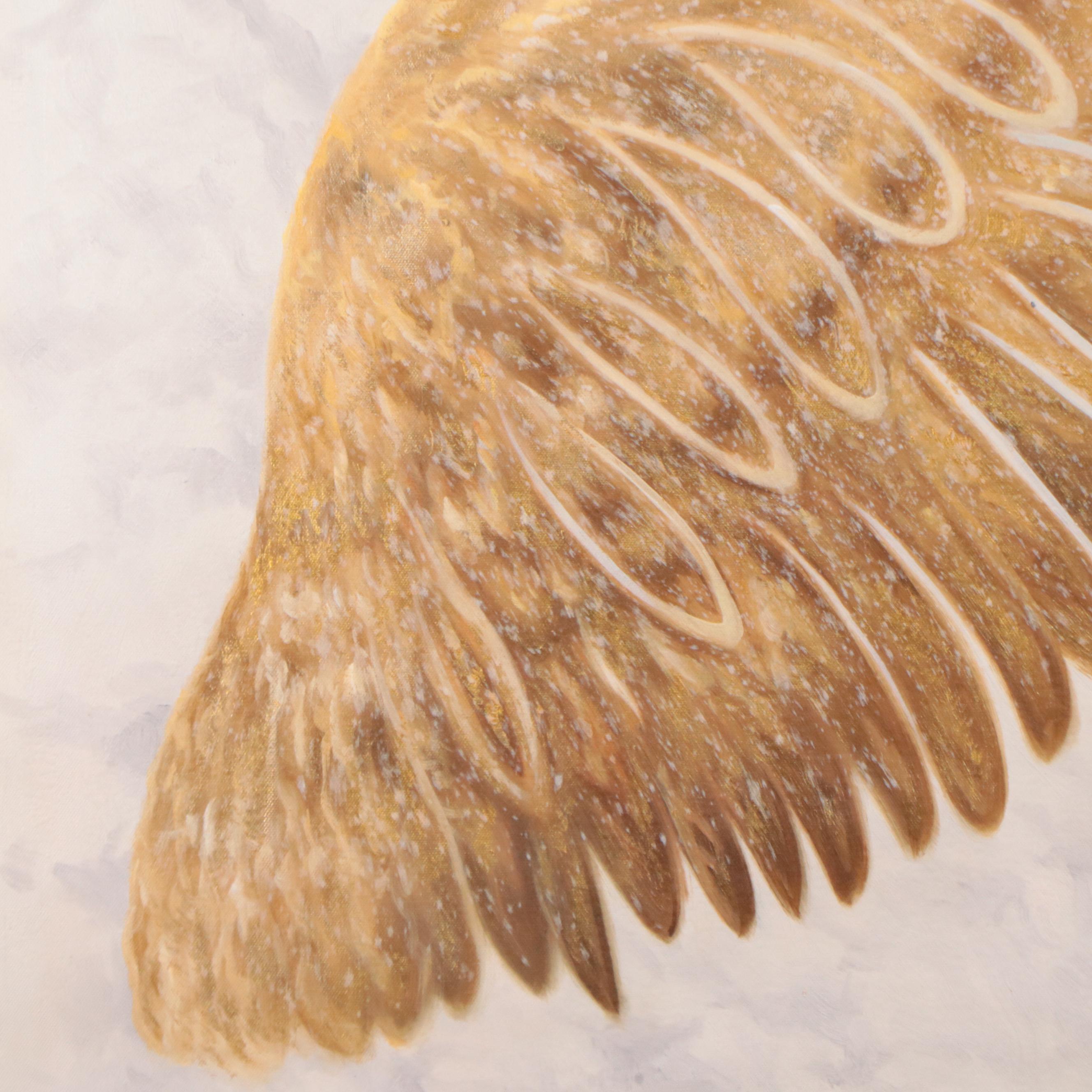 Dekai Ethereal Oil Painting of Feathered Wing