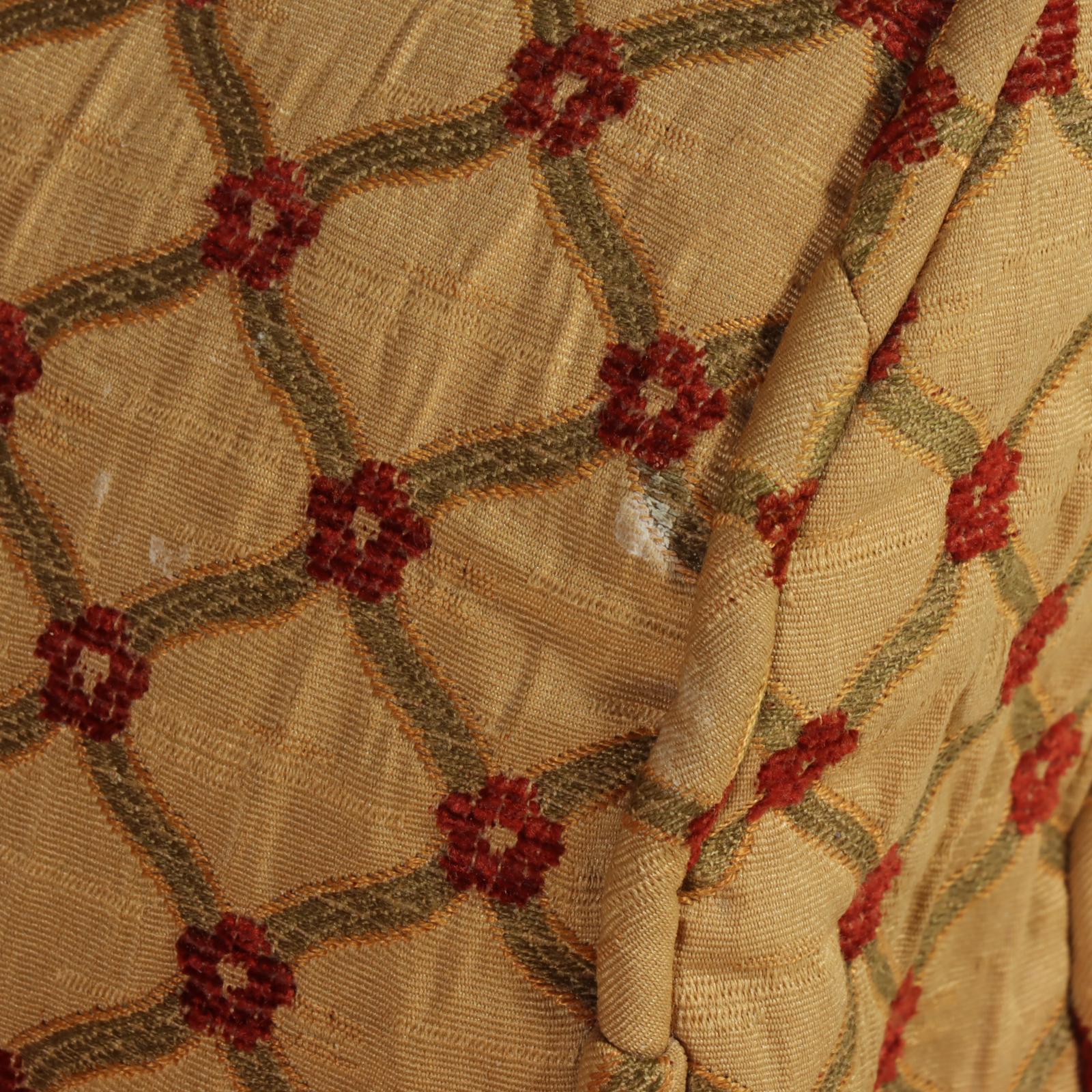 Queen Anne Style Mahogany and Custom-Slipcovered Wingback Armchair, 20th Century