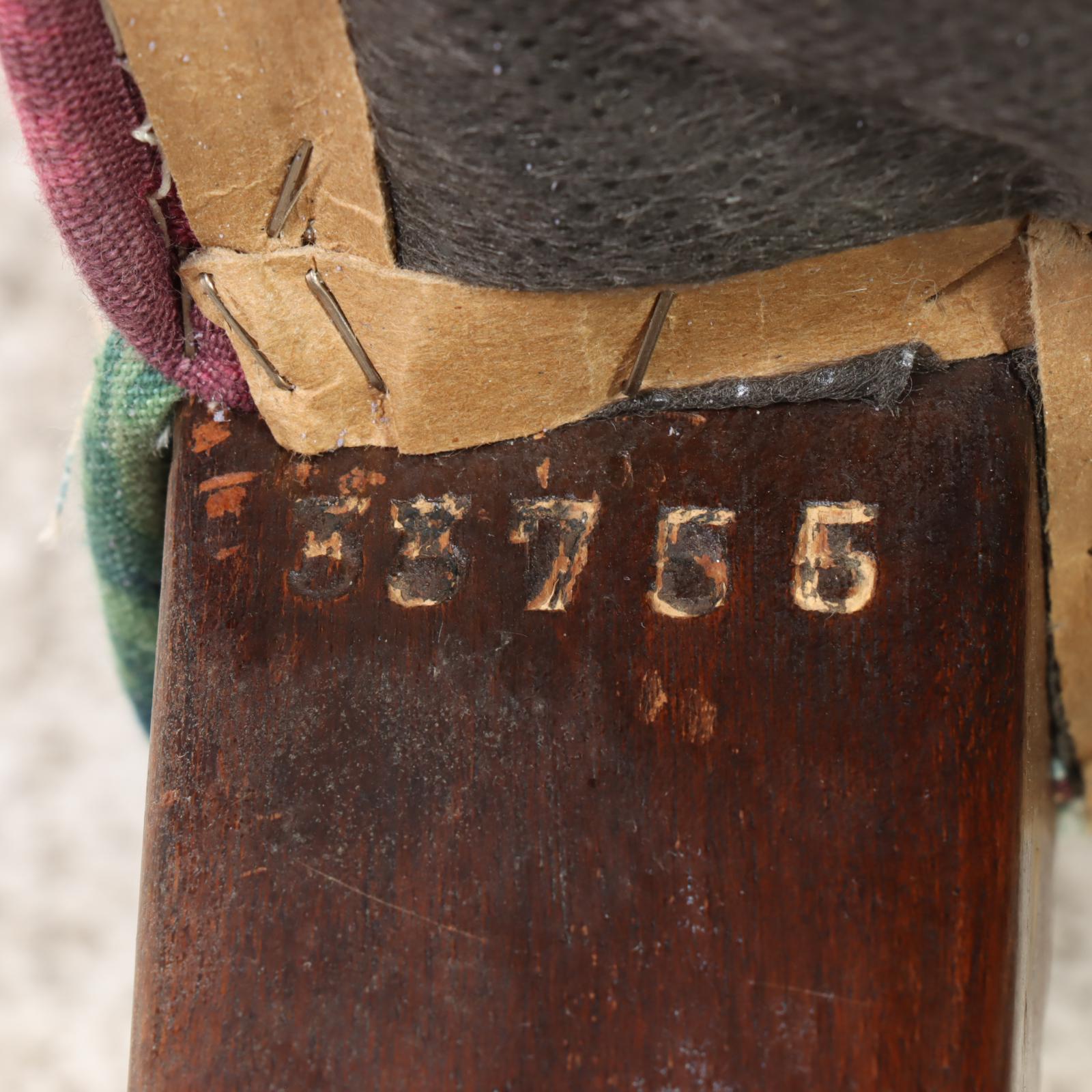 Queen Anne Style Mahogany and Custom-Slipcovered Wingback Armchair, 20th Century