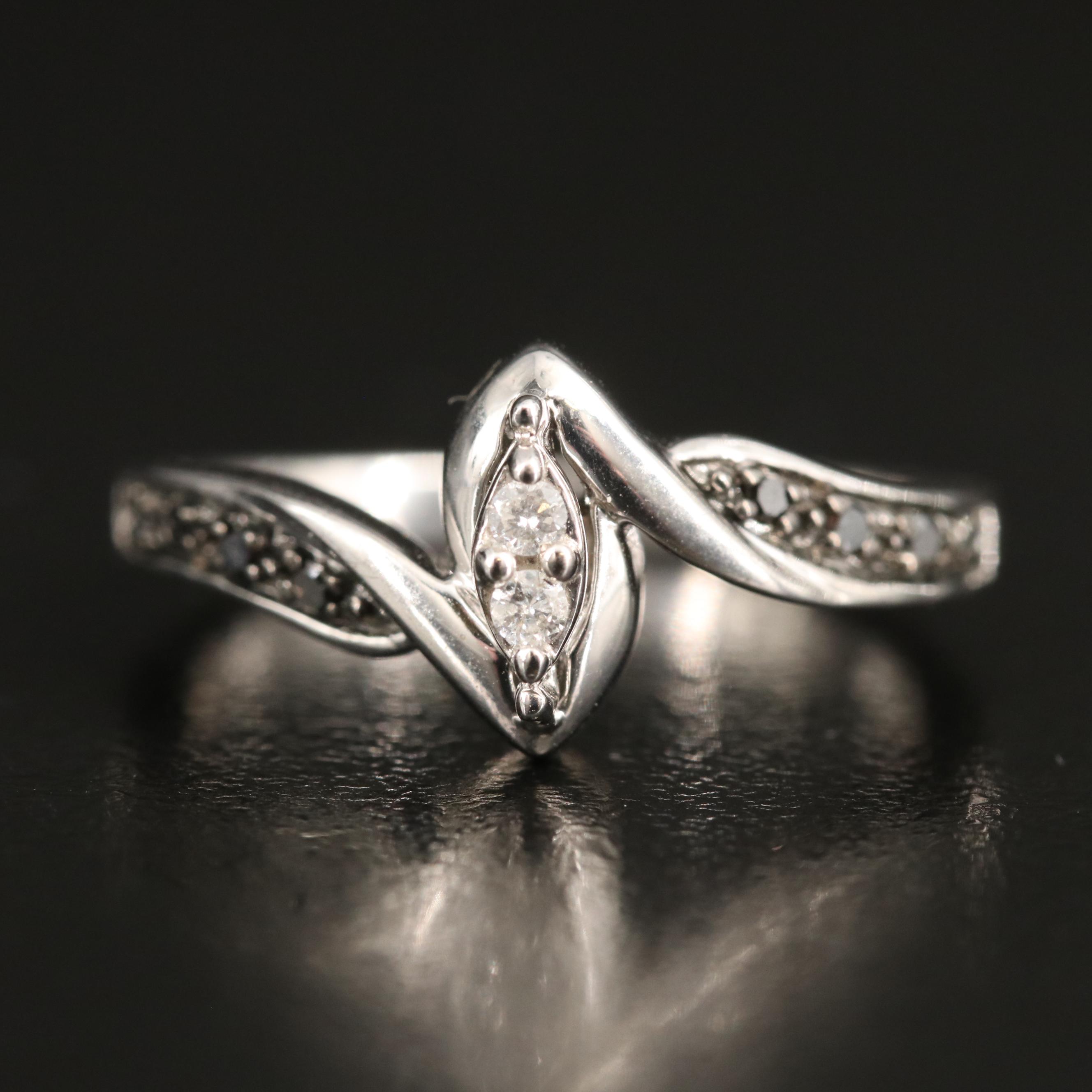 Sterling Diamond Ring