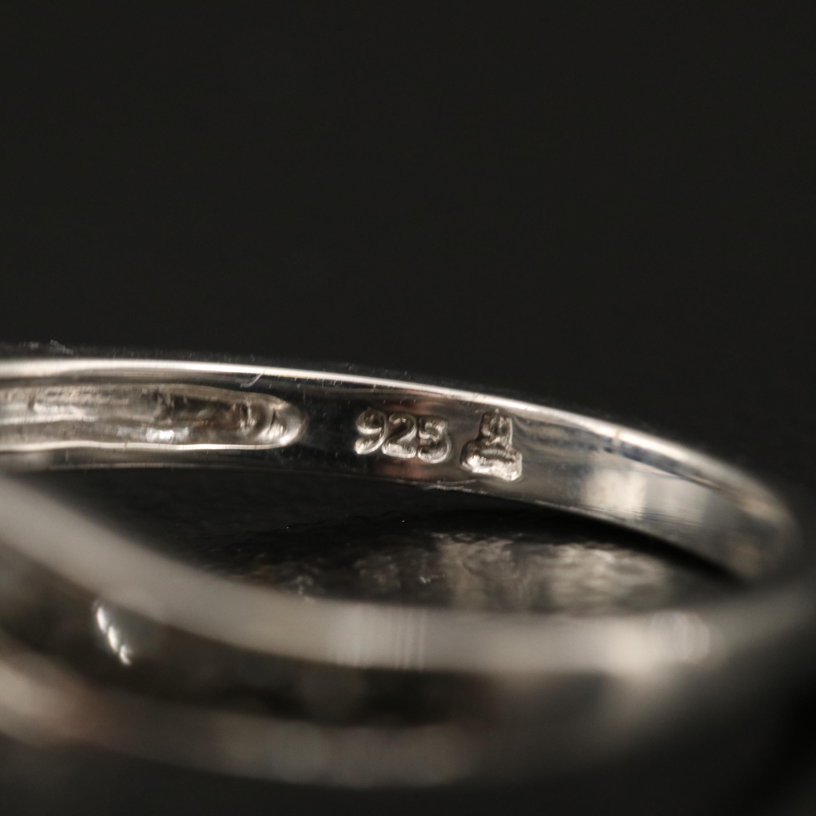 Sterling Diamond Ring