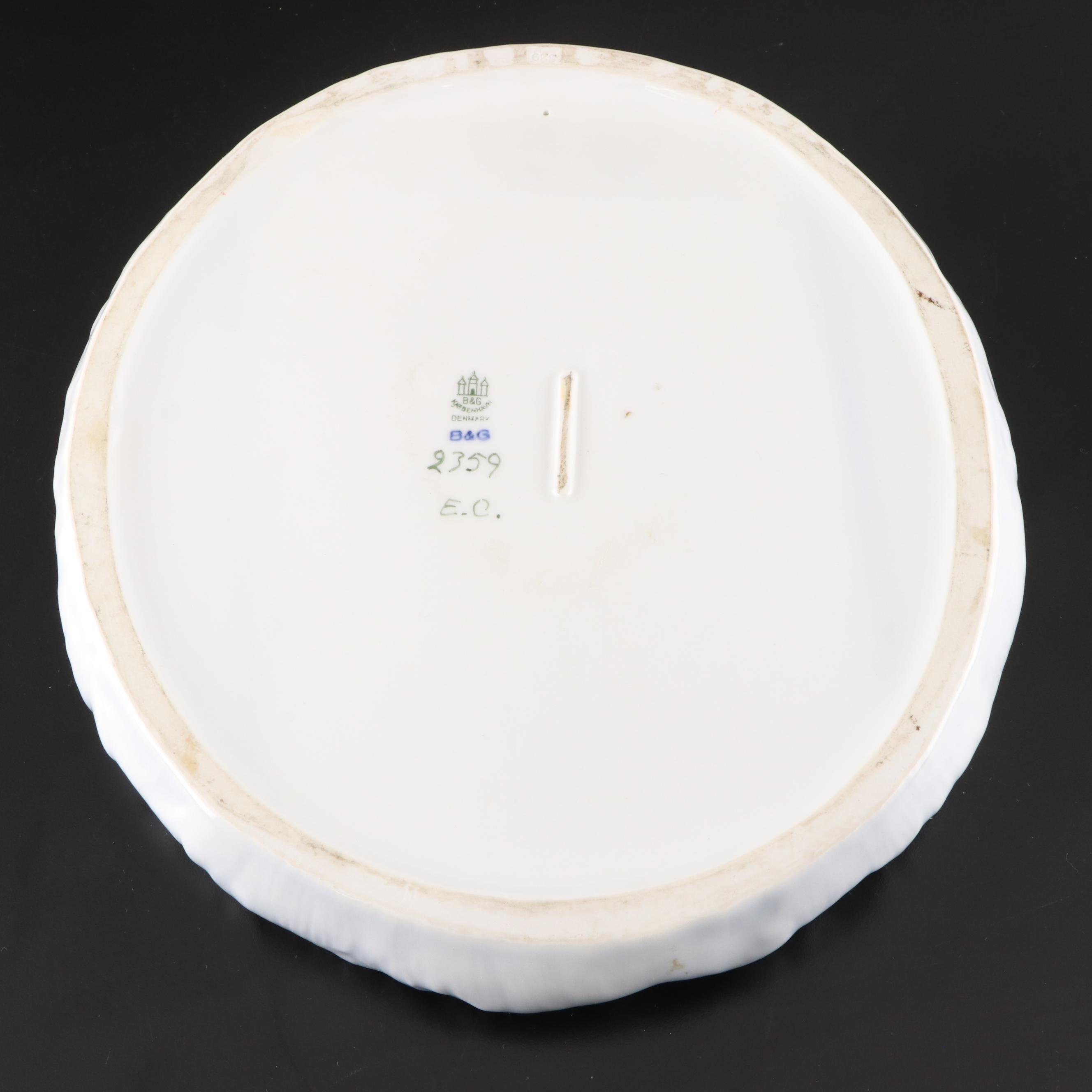Svend Jespersen for Bing & Grøndahl Porcelain Lily Pad Tray