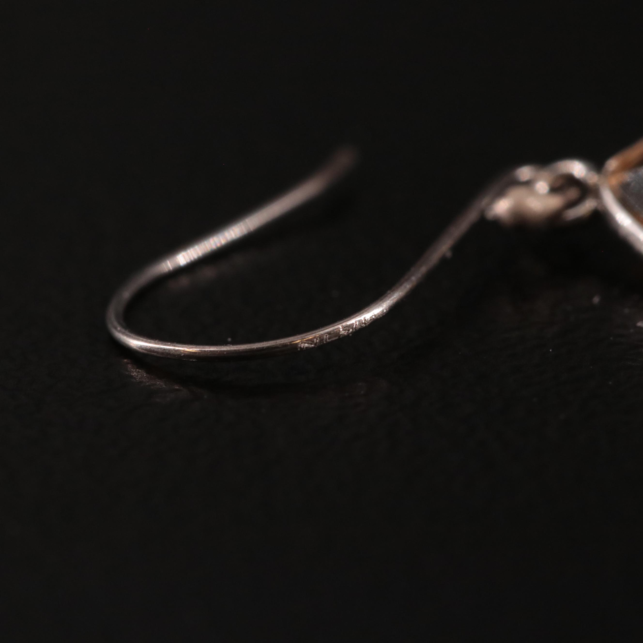 14K Citrine Drop Earrings