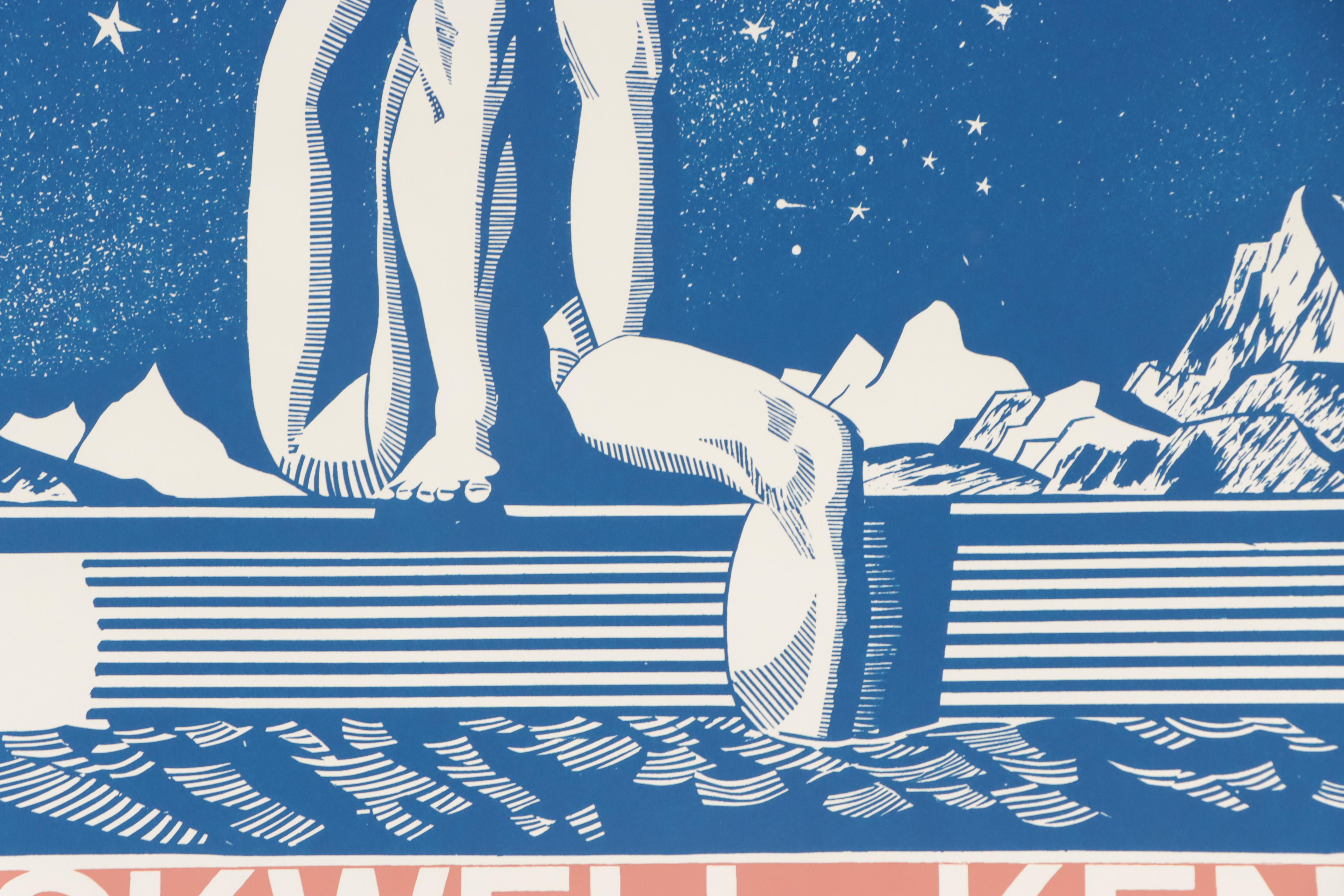 Serigraph Exhibition Poster "Rockwell Kent Centennial Celebration," 1982