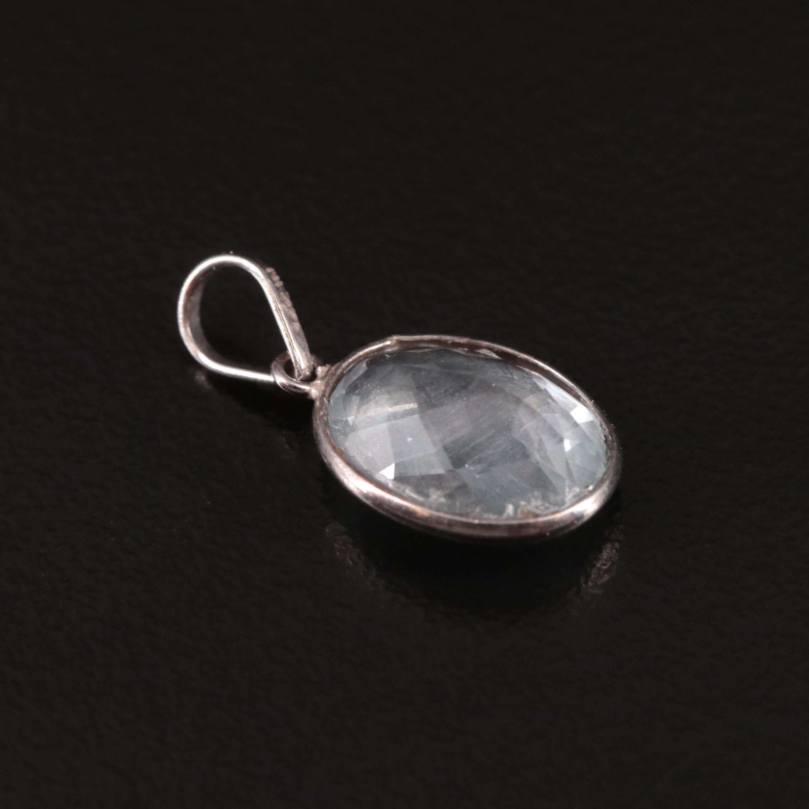 14K Aquamarine Pendant