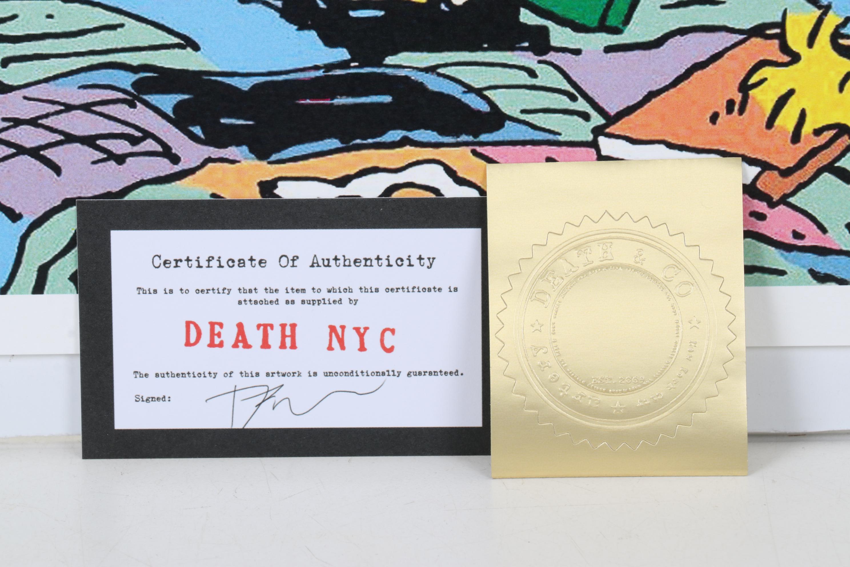 Death NYC Pop Art Graphic Print Charlie Brown and Snoopy