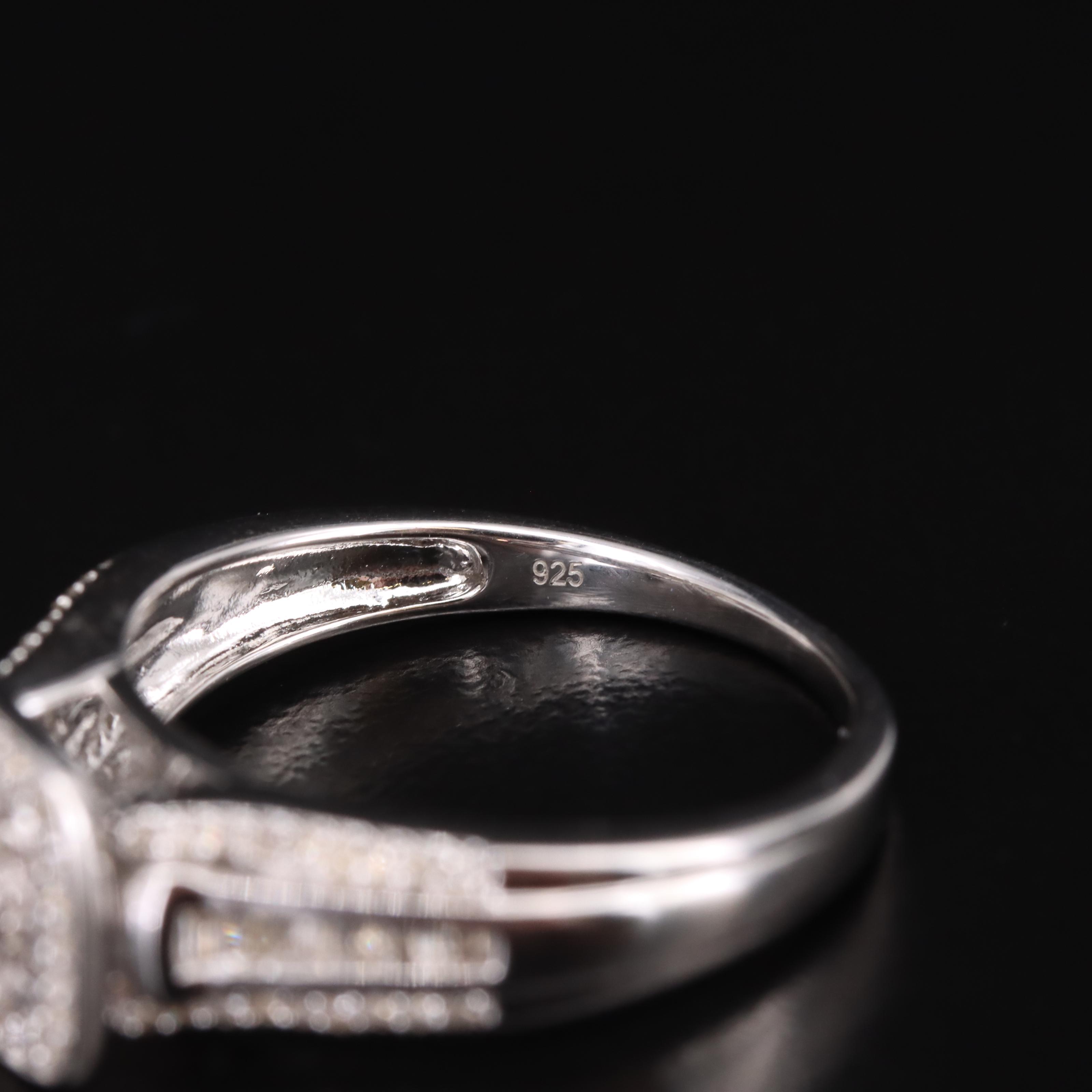 Sterling Silver Diamond Ring Set