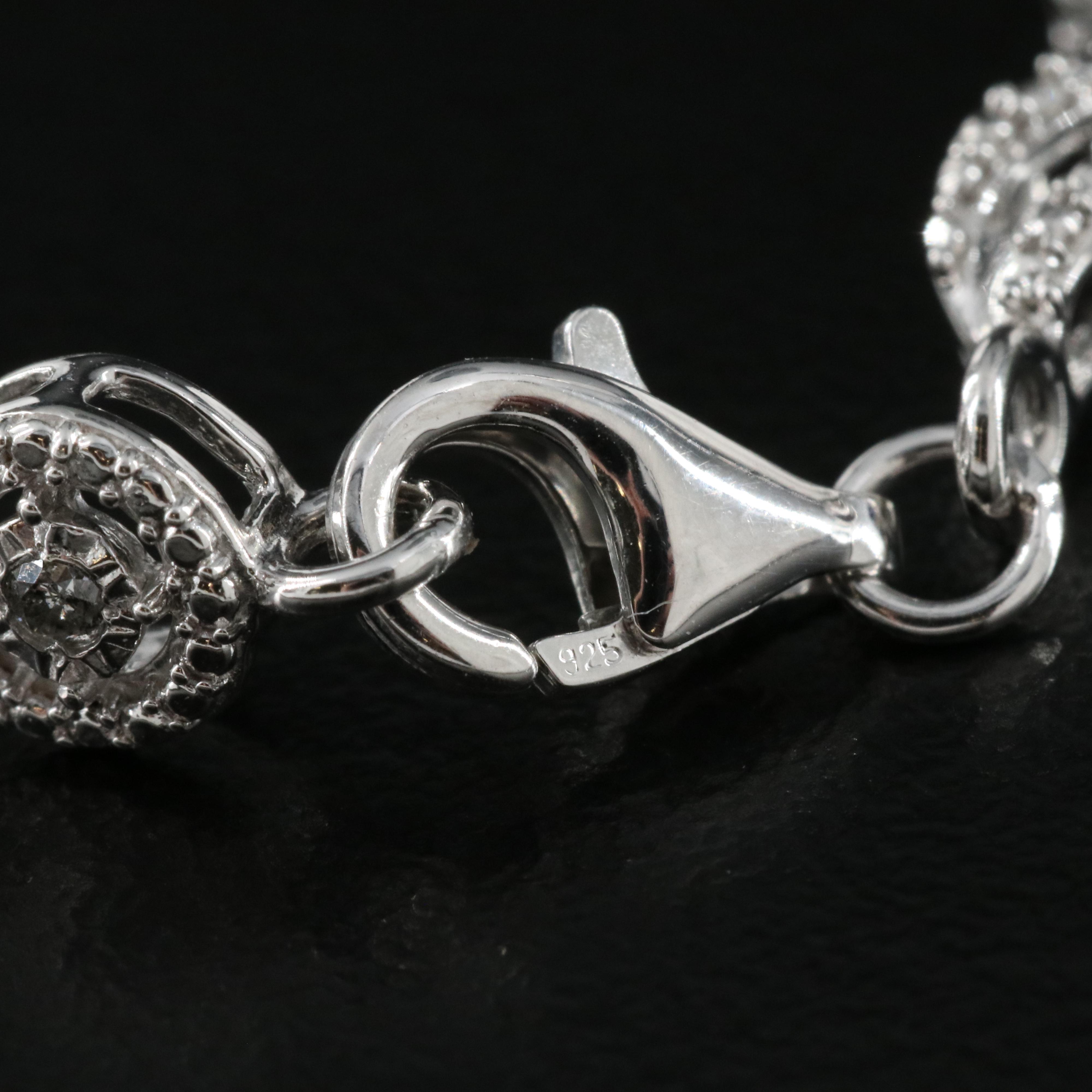 Sterling Diamond Bracelet