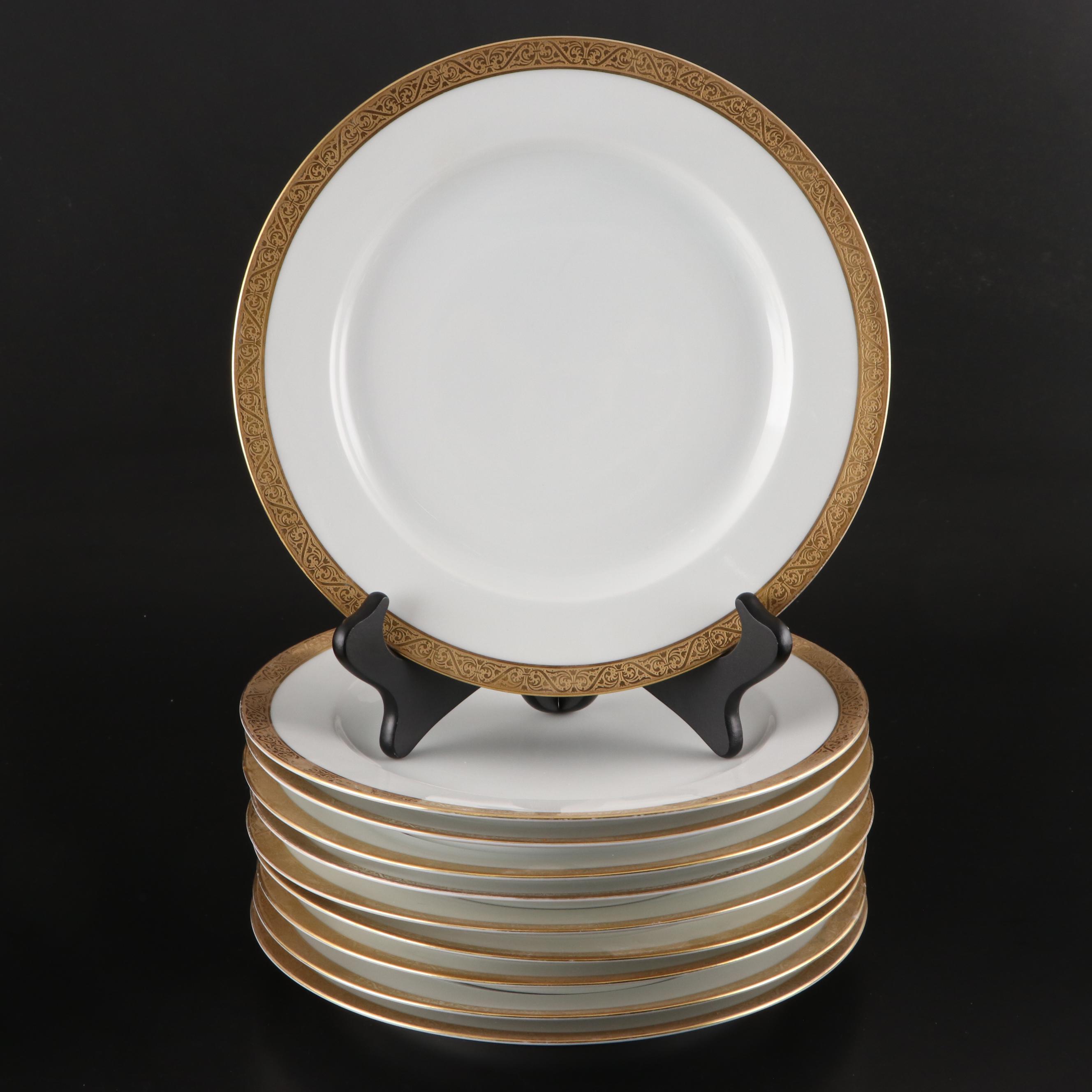 Thomas Bavarian Gilt Porcelain Dinnerware, Mid to Late 20th Century