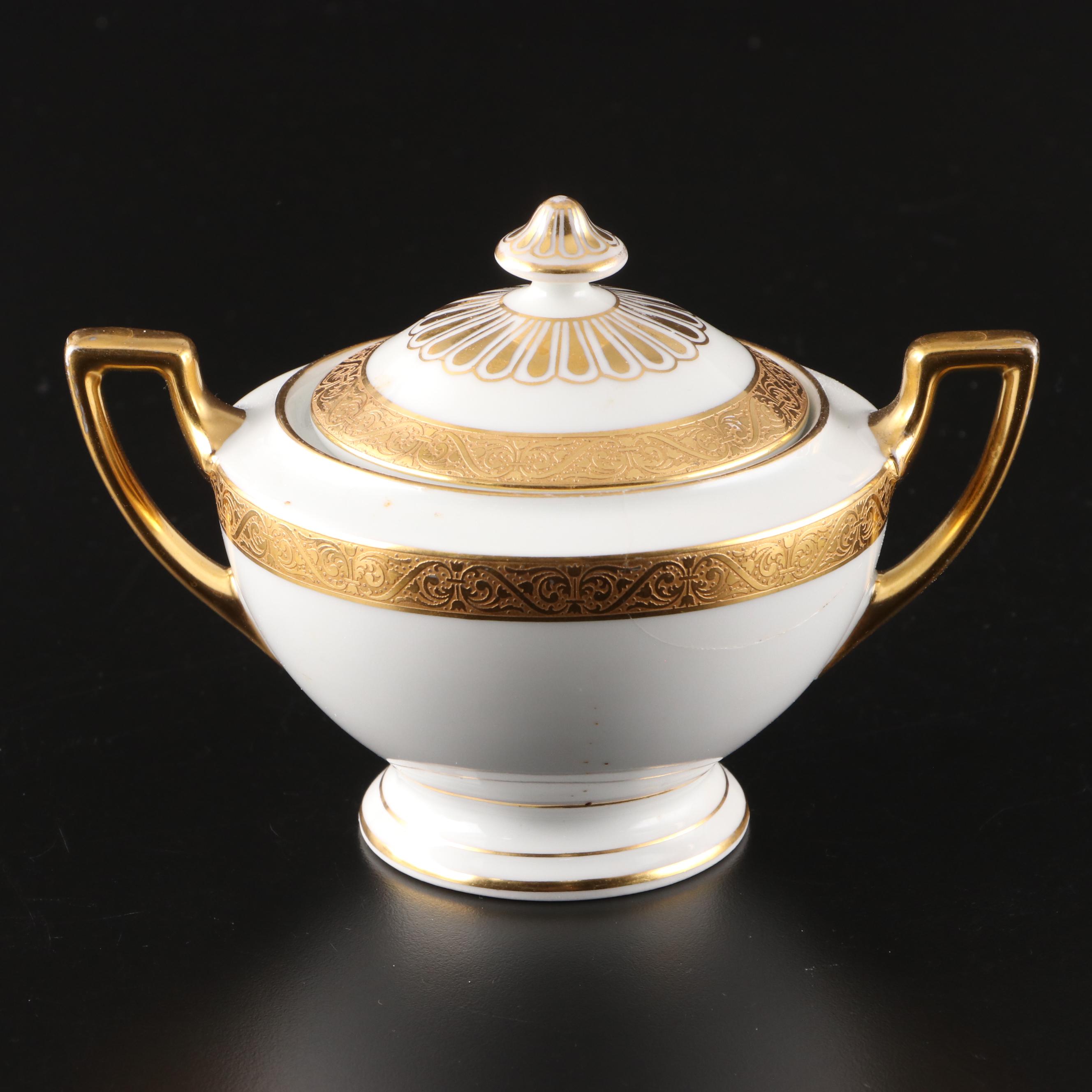 Thomas Bavarian Gilt Porcelain Dinnerware, Mid to Late 20th Century