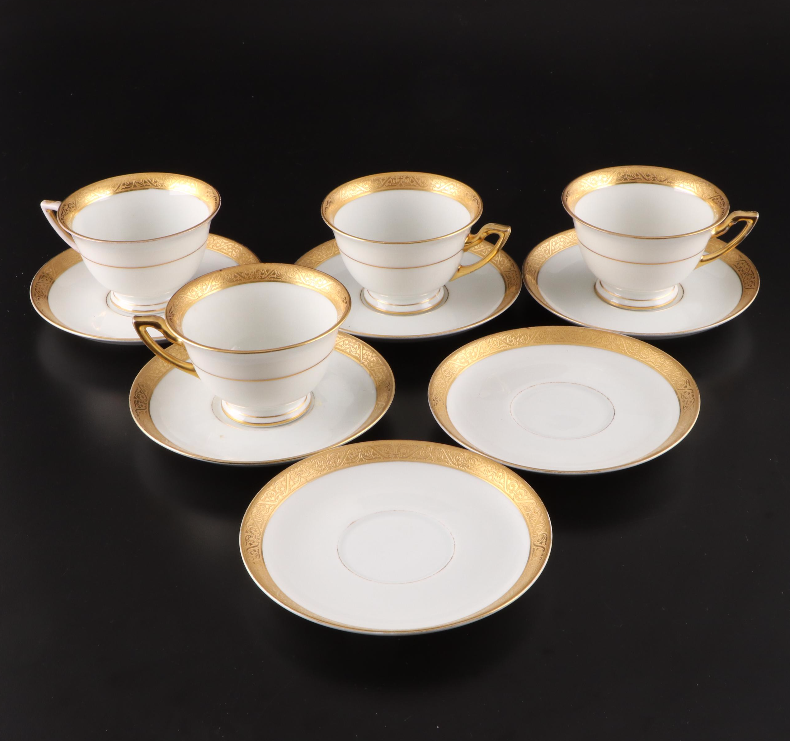Thomas Bavarian Gilt Porcelain Dinnerware, Mid to Late 20th Century