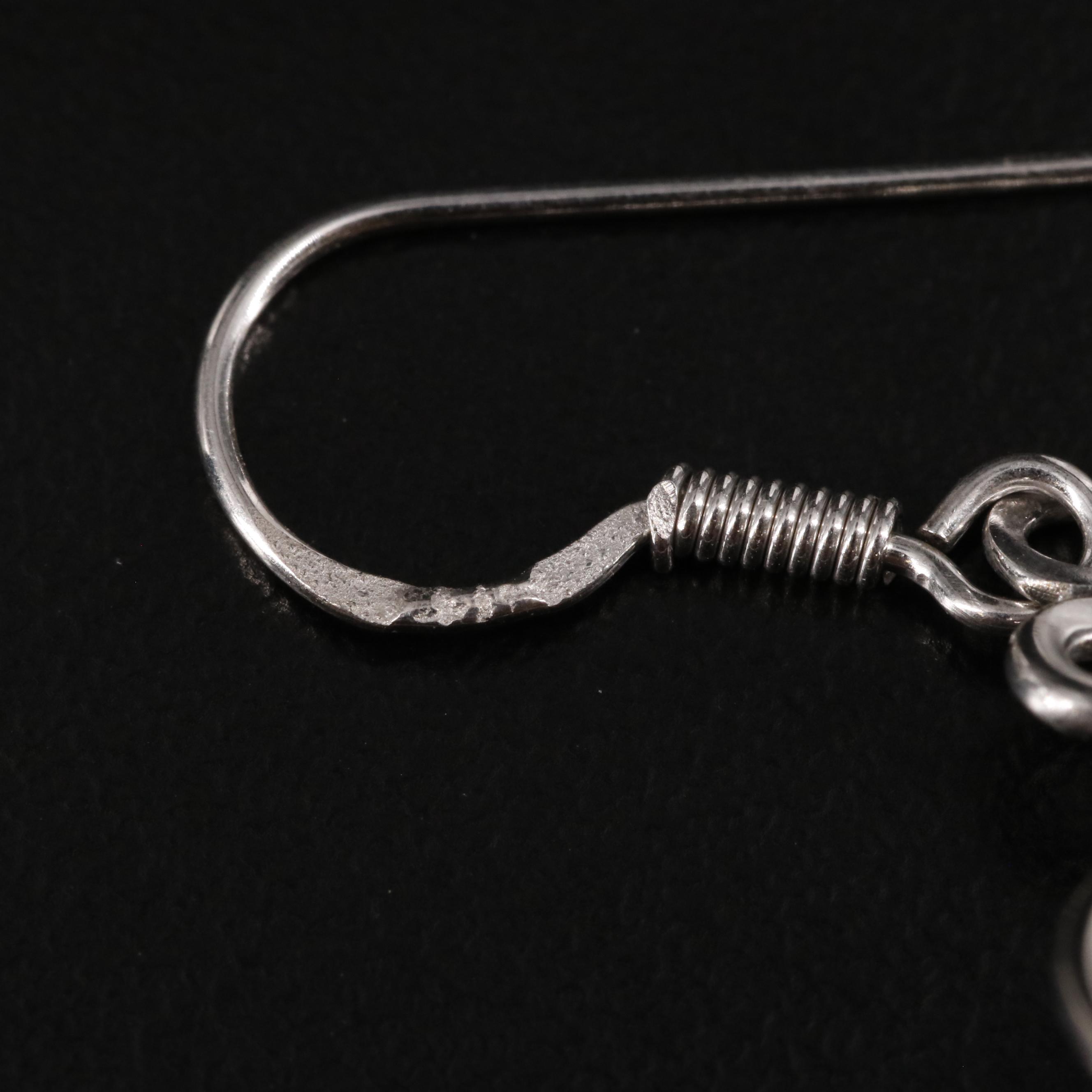 Sterling Amethyst Dangle Earrings