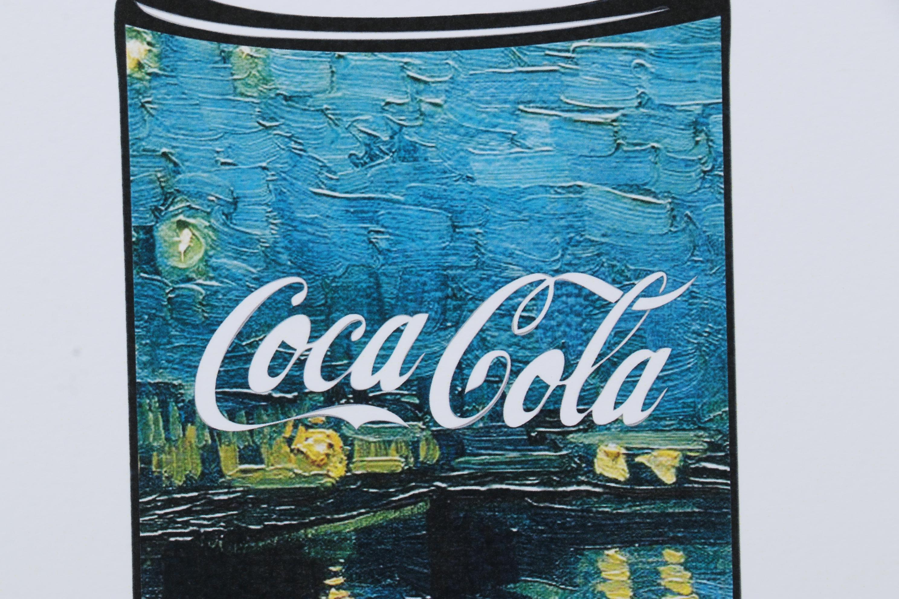 Death NYC Pop Art Graphic Print Coca-Cola Spray Cans and The Starry Night
