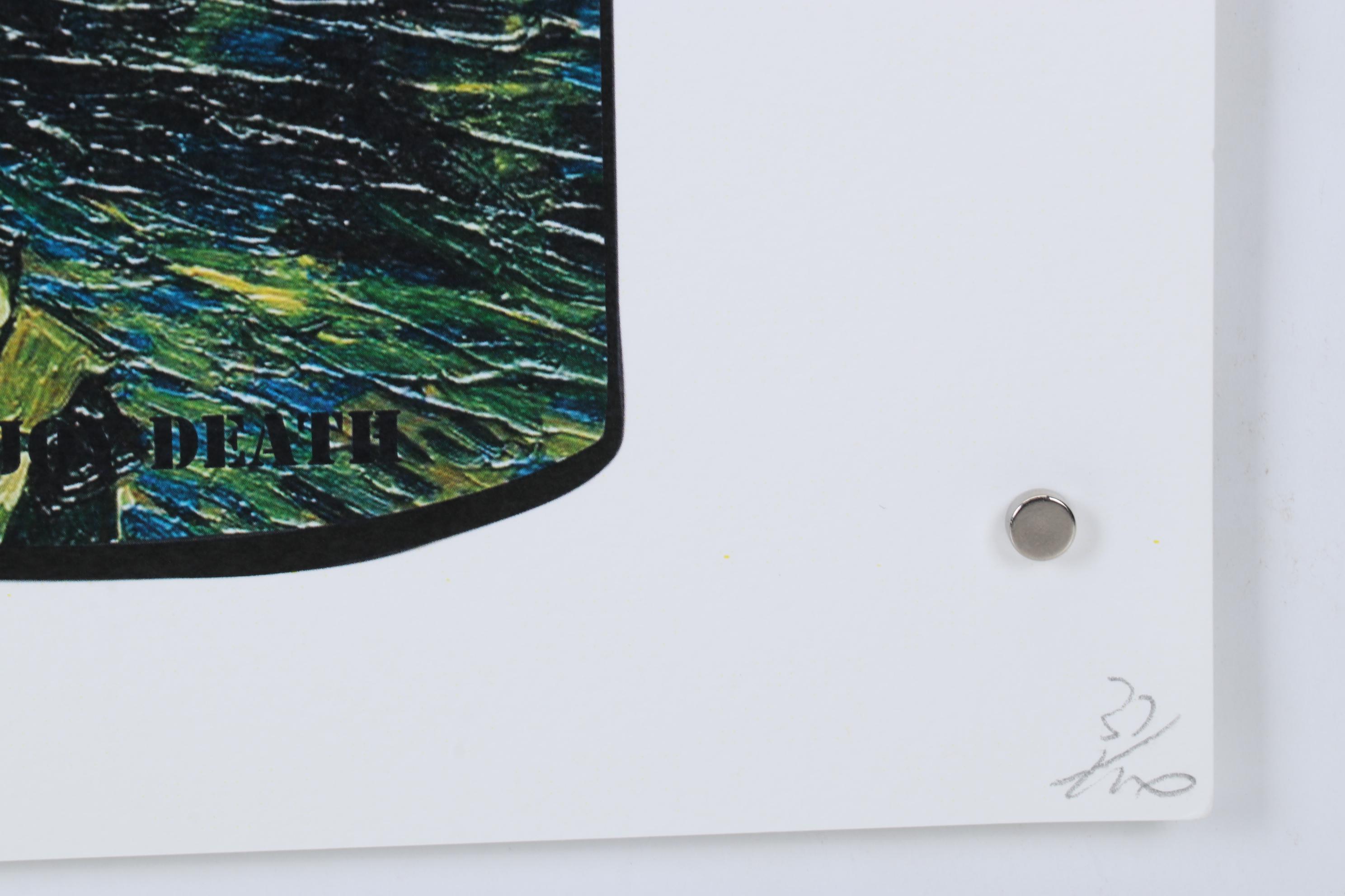 Death NYC Pop Art Graphic Print Coca-Cola Spray Cans and The Starry Night