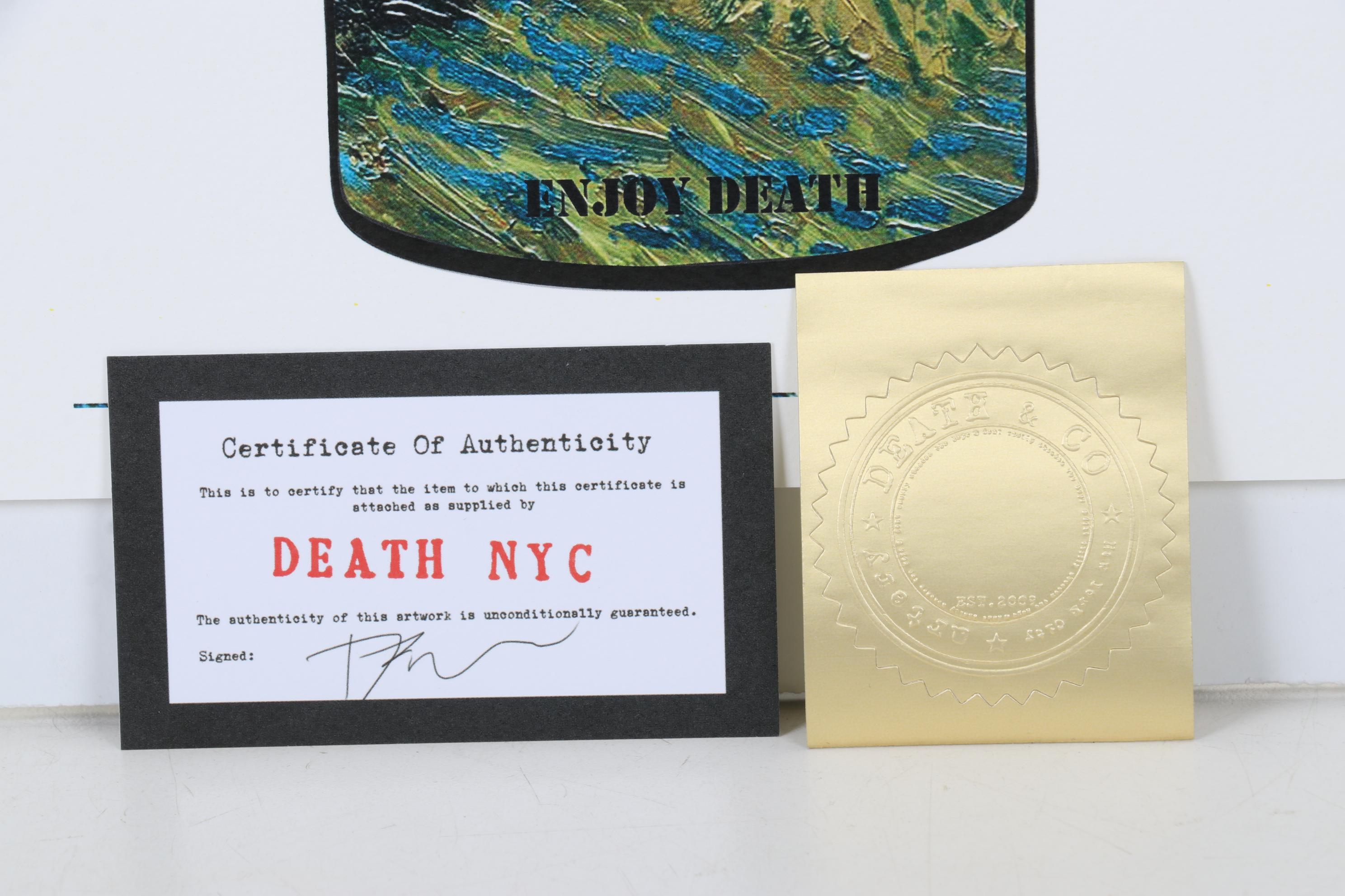 Death NYC Pop Art Graphic Print Coca-Cola Spray Cans and The Starry Night