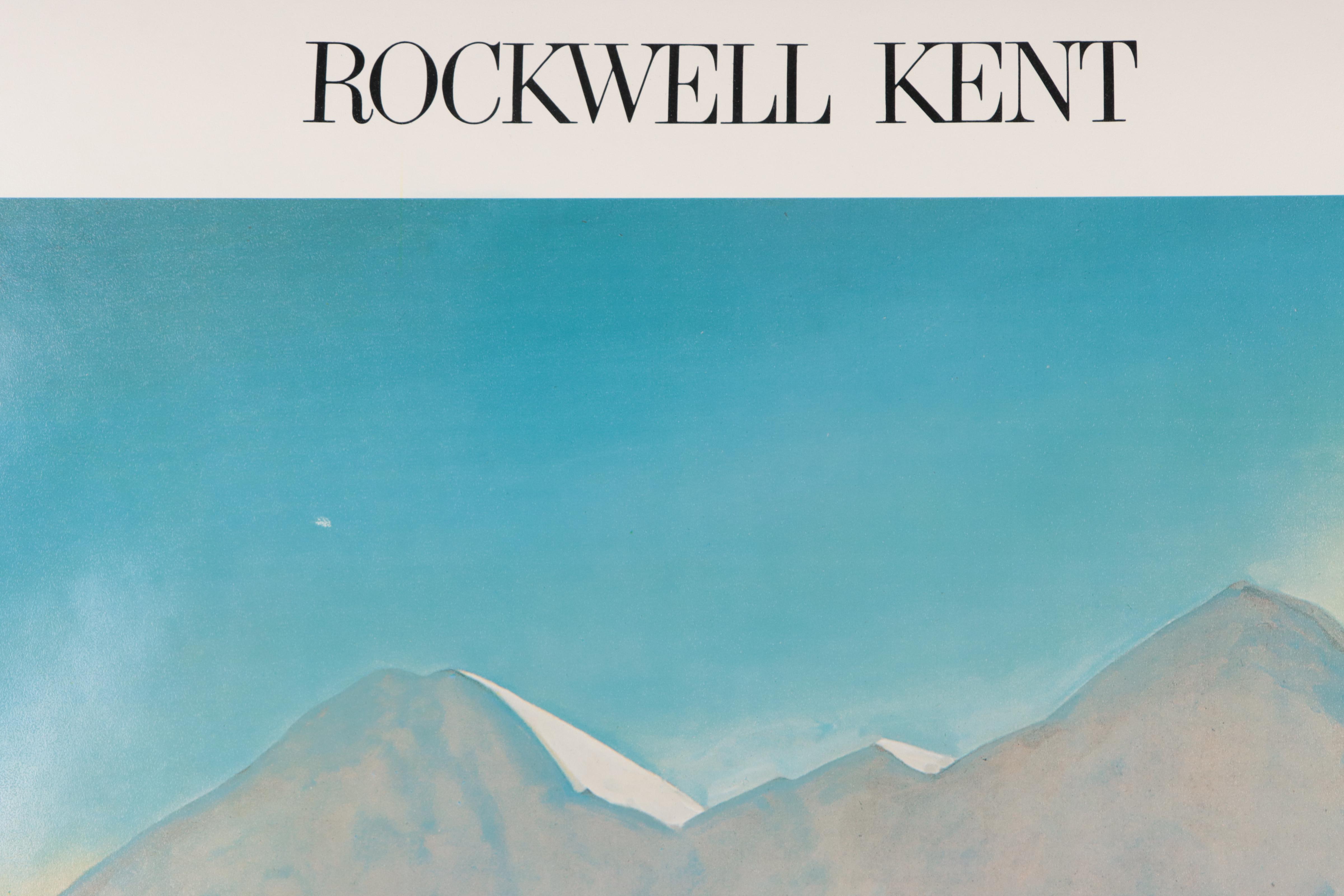 Offset Lithograph Poster "Rockwell Kent's World: A Retrospective," 1977