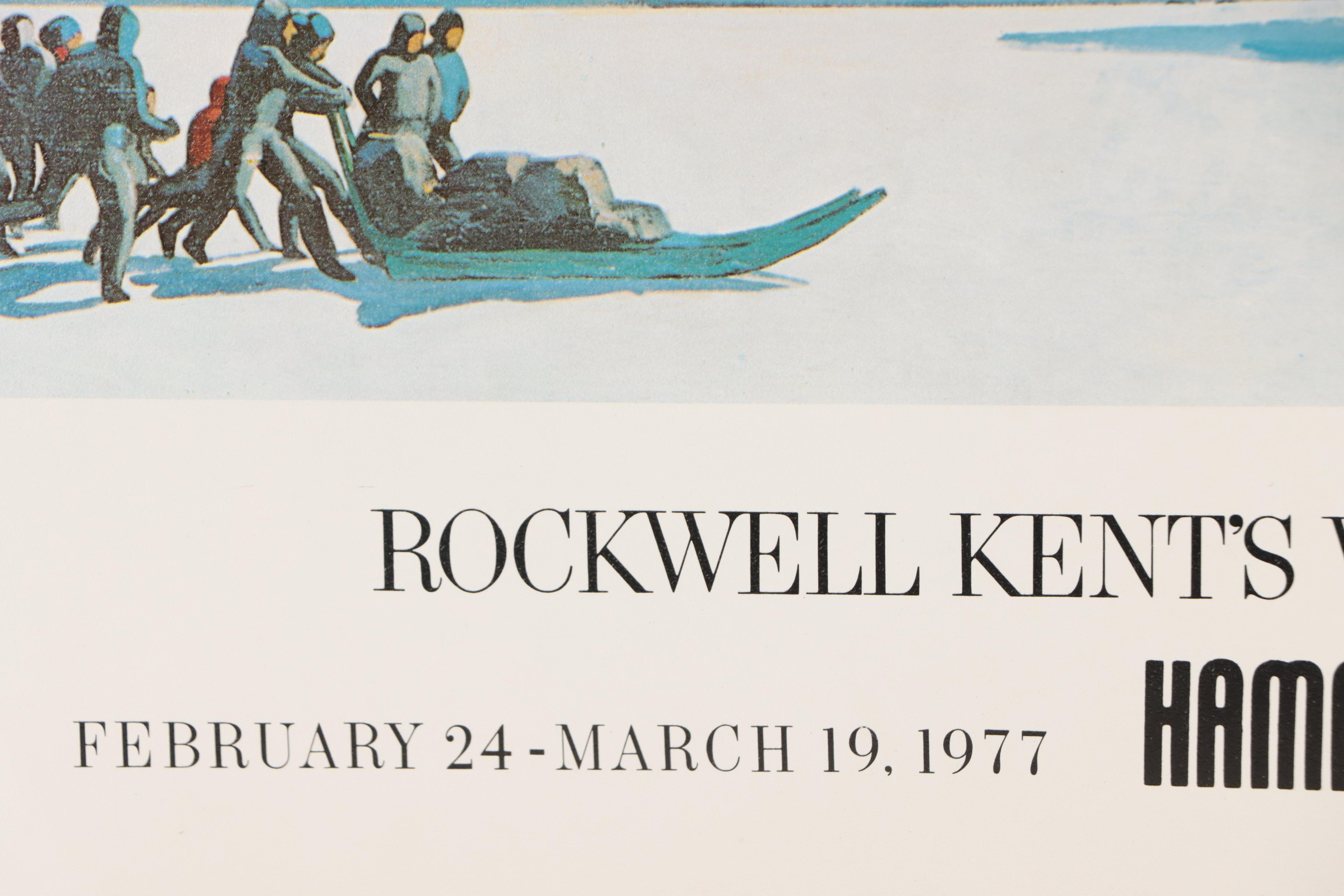 Offset Lithograph Poster "Rockwell Kent's World: A Retrospective," 1977