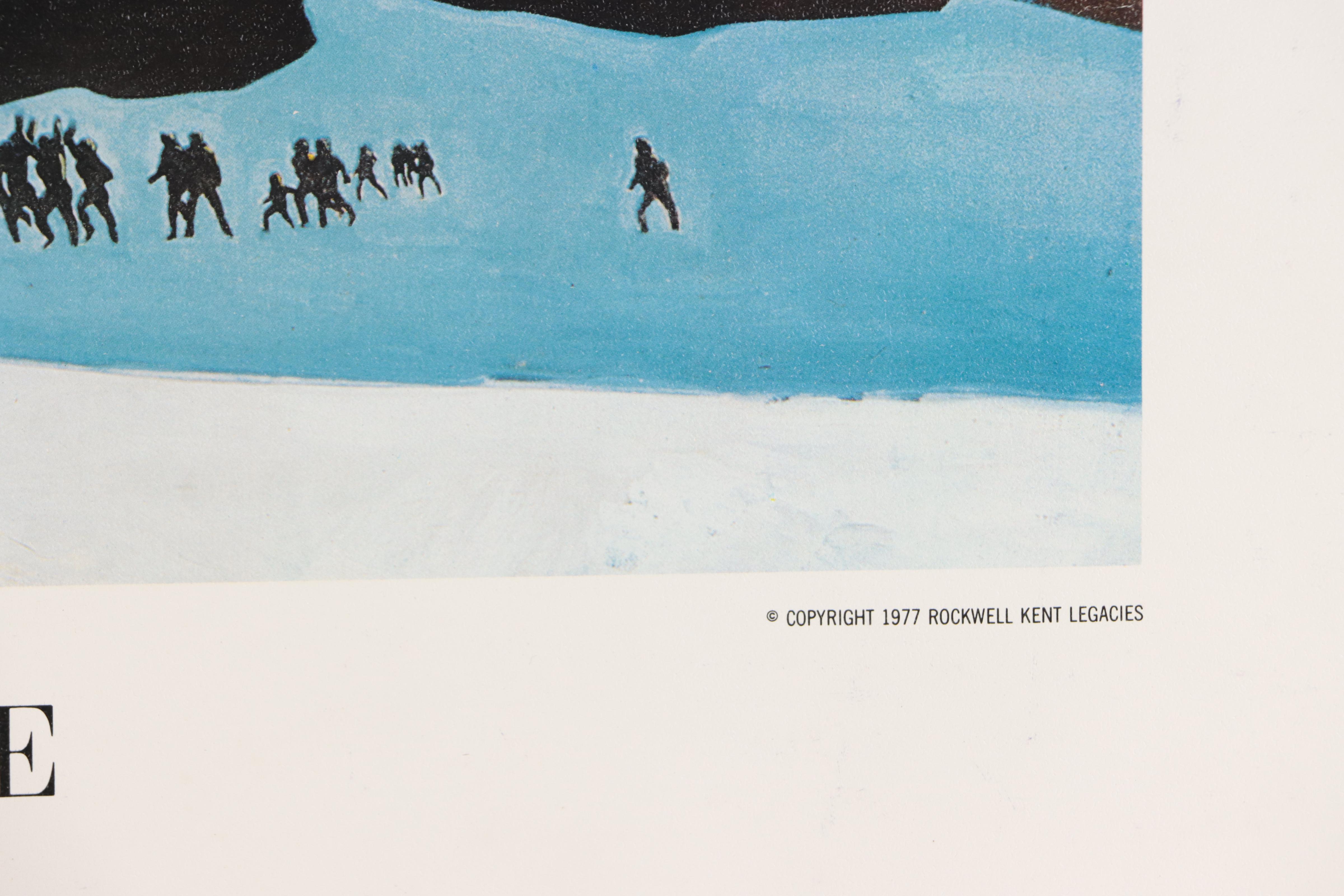 Offset Lithograph Poster "Rockwell Kent's World: A Retrospective," 1977