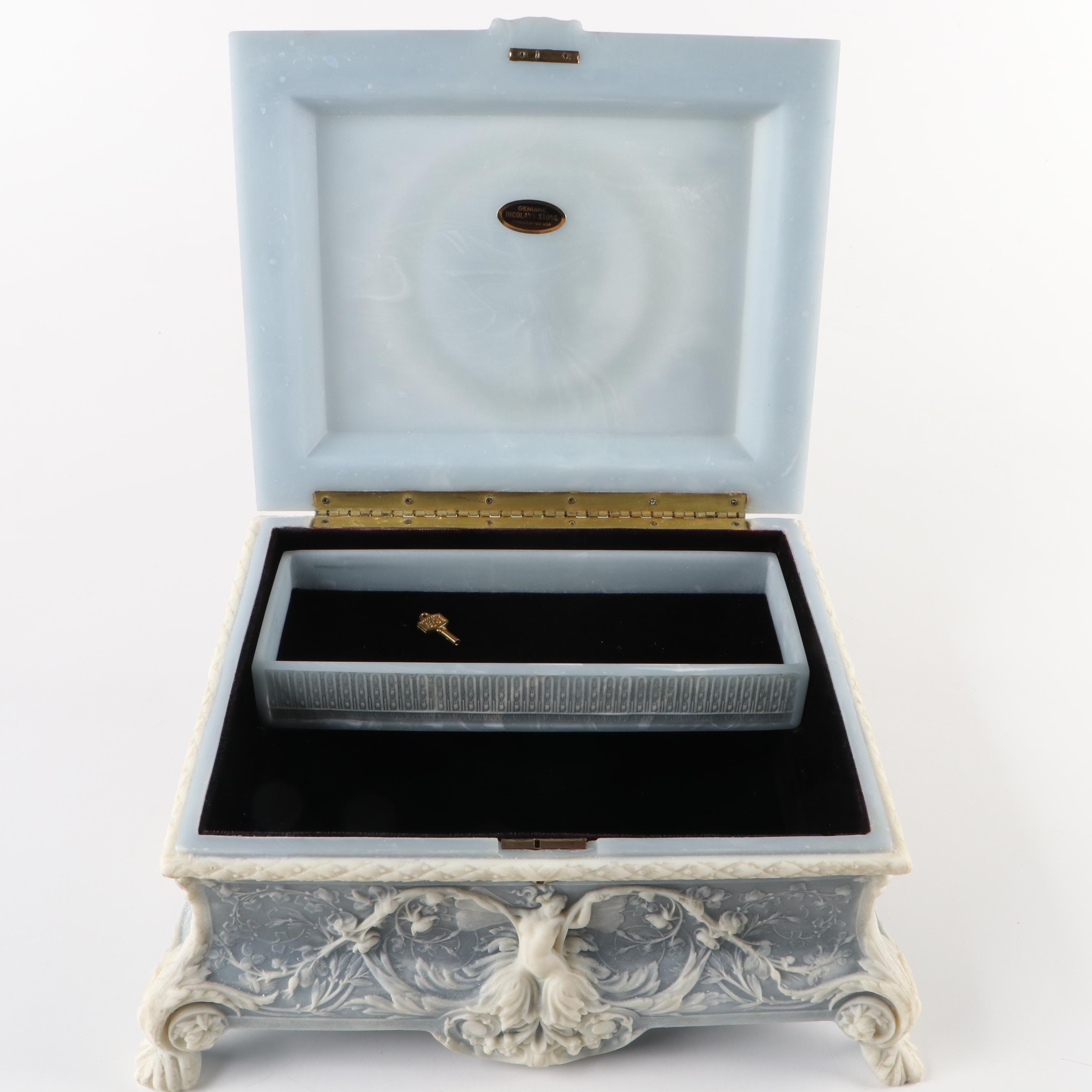 Cameo Incolay Stone Box