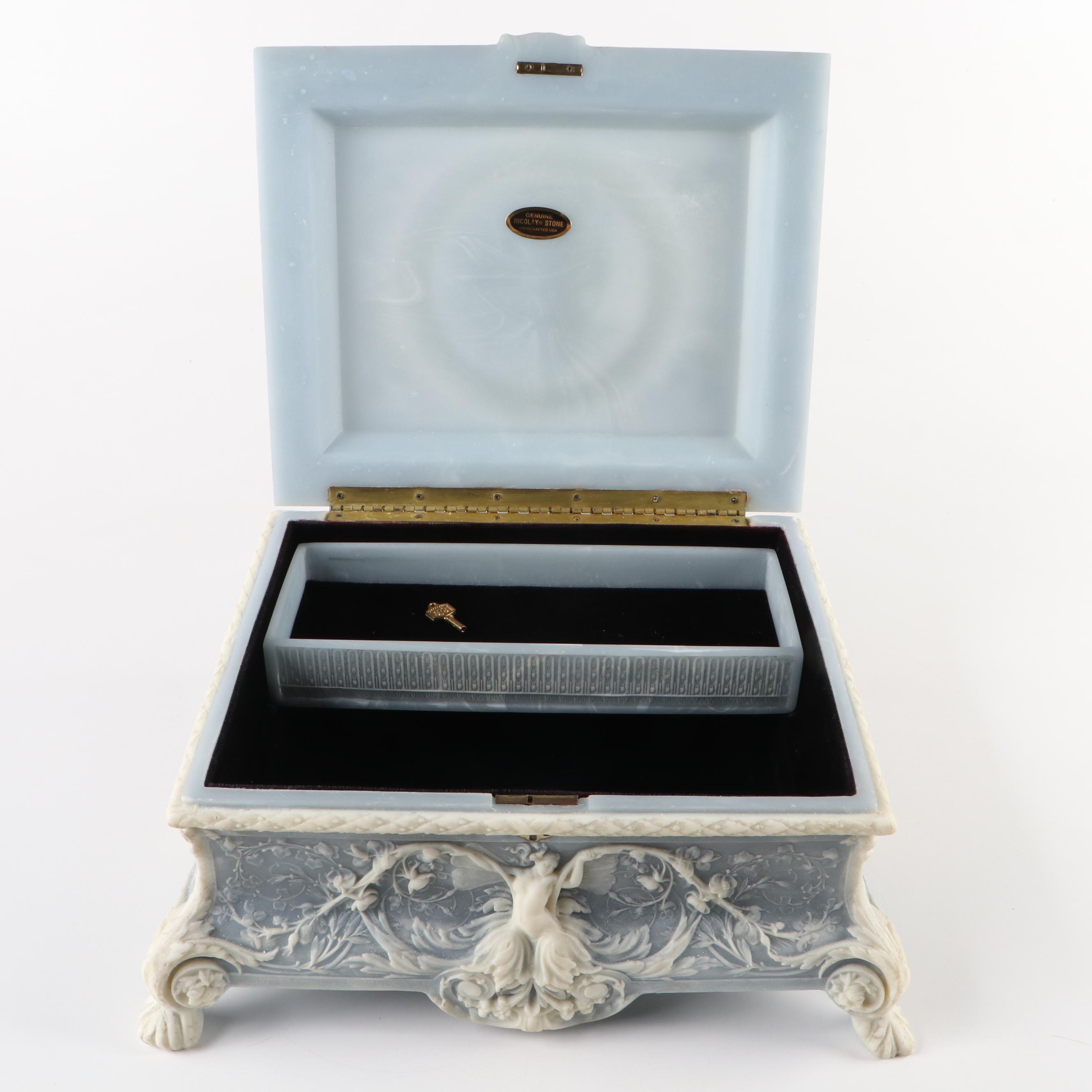 Cameo Incolay Stone Box