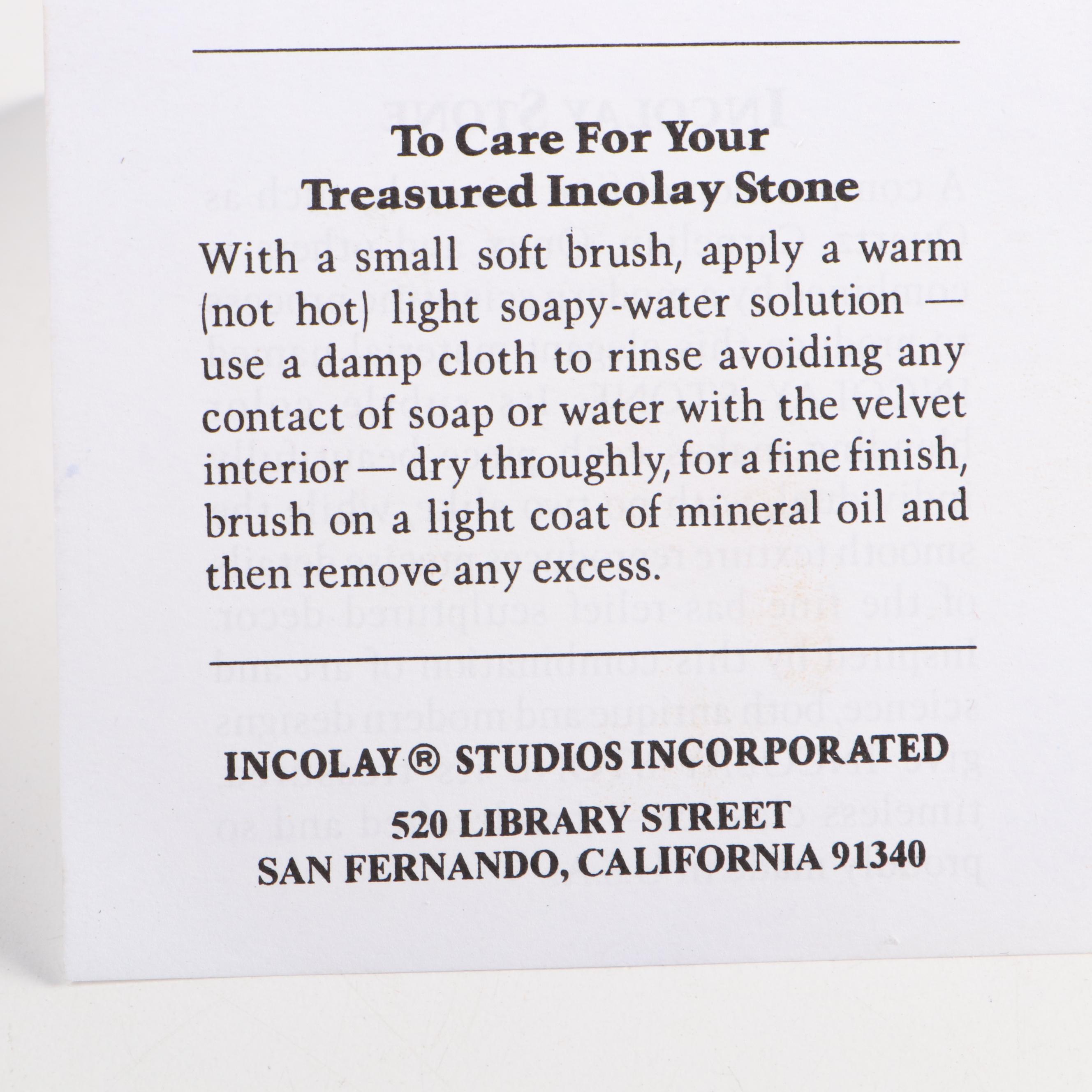 Cameo Incolay Stone Box