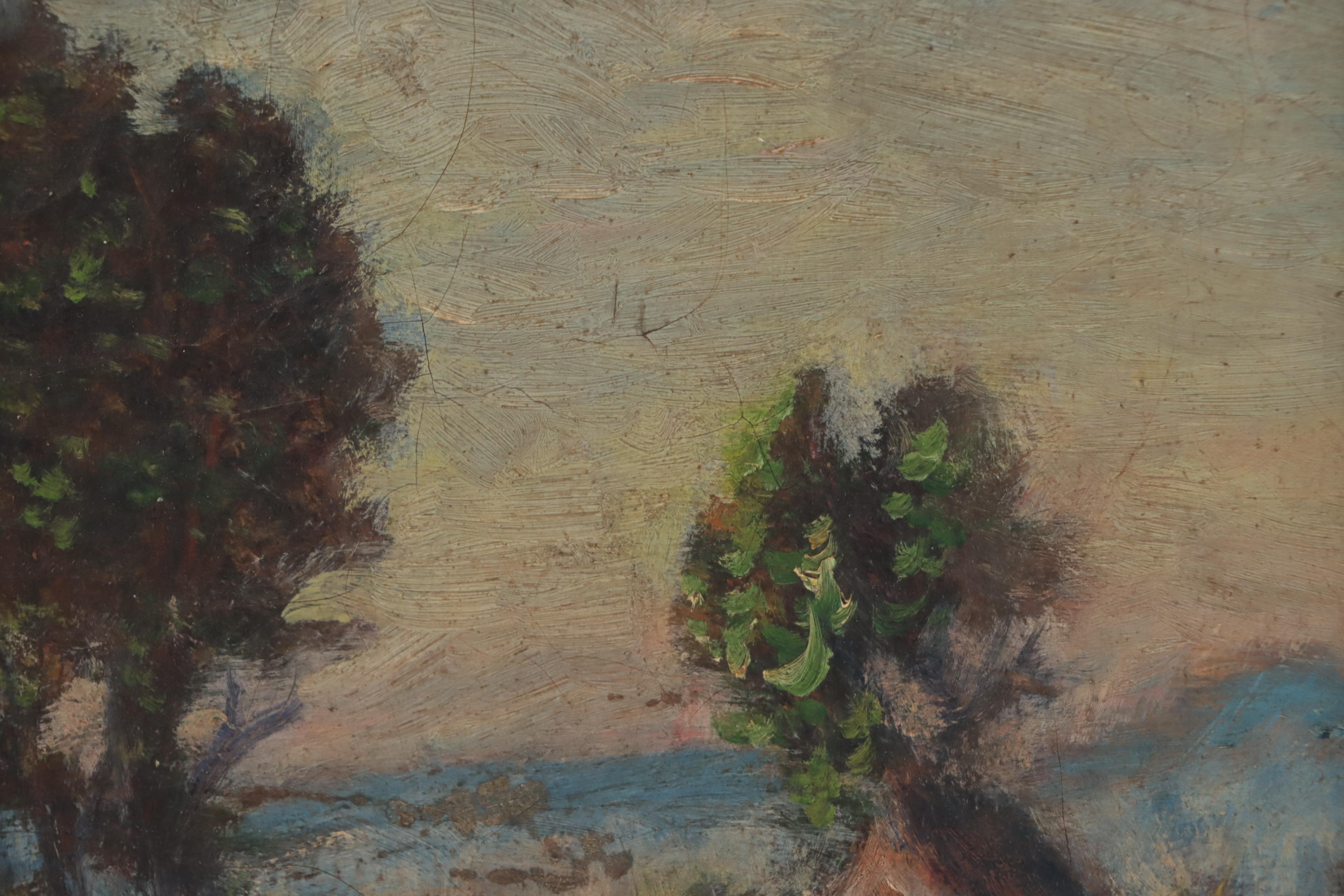 Oil Painting of Sweeping Landscape