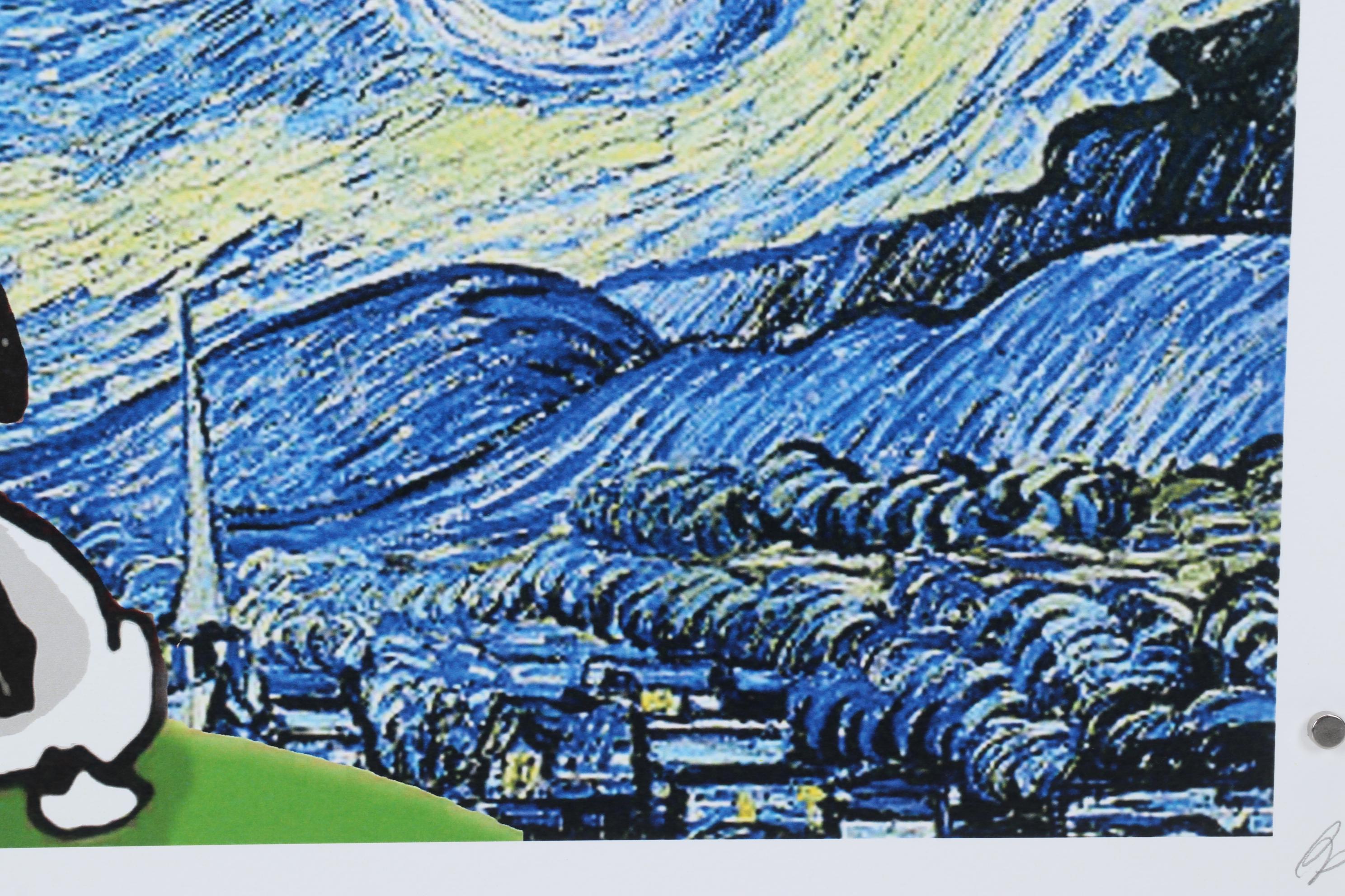 Death NYC Pop Art Graphic Print of Peanuts x van Gogh, 2022