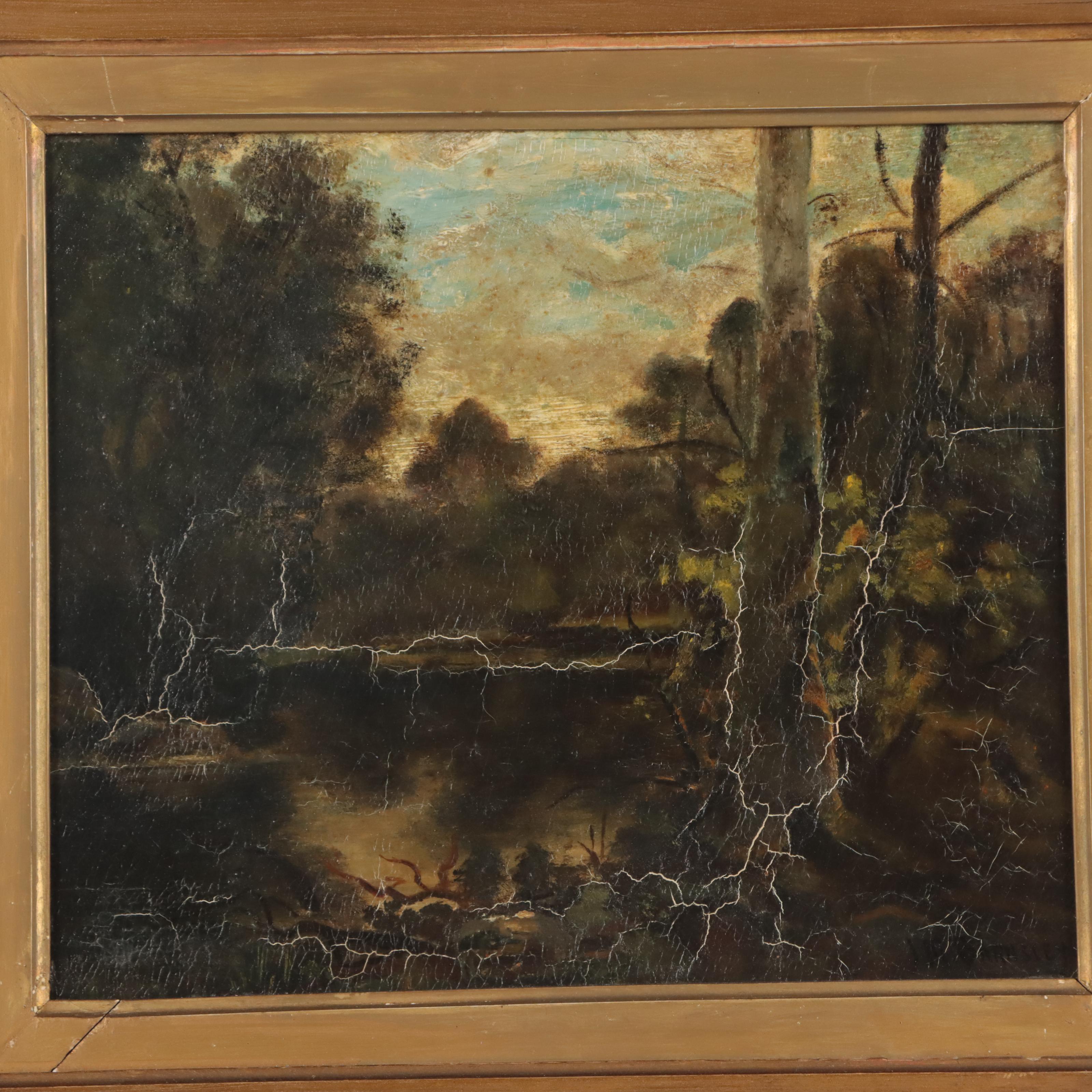 James MacDonald Barnsley Oil Painting of Tonalist Landscape