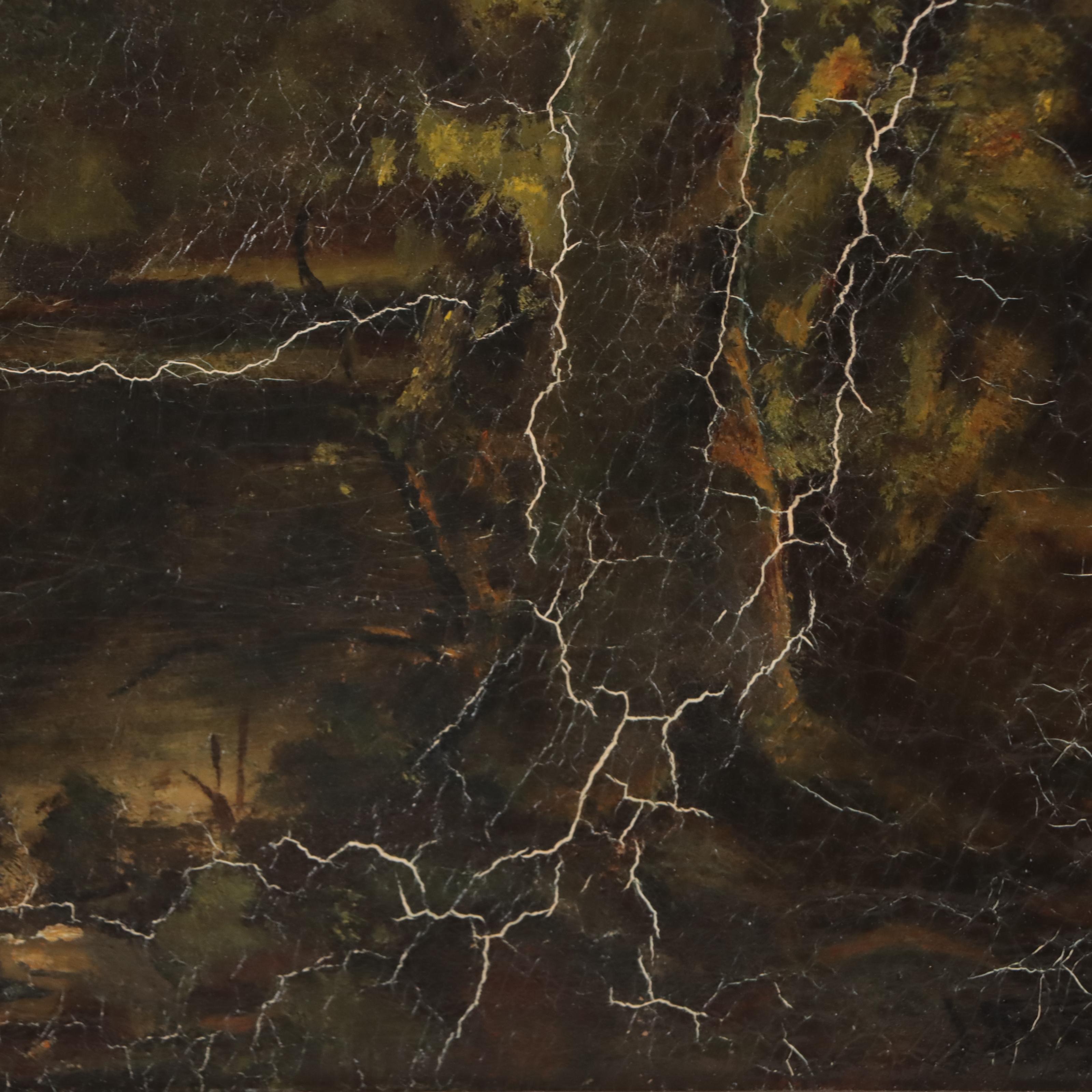 James MacDonald Barnsley Oil Painting of Tonalist Landscape