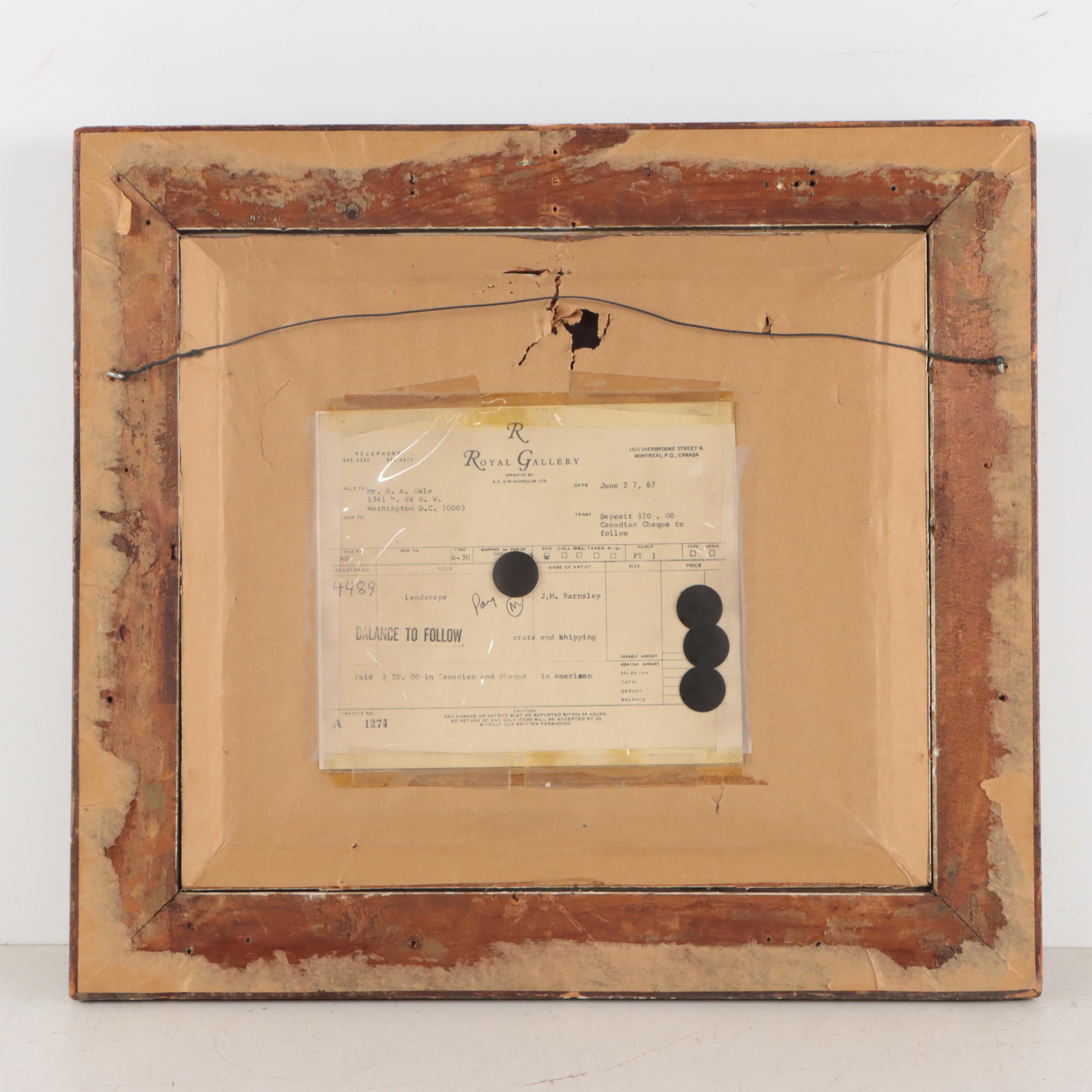 James MacDonald Barnsley Oil Painting of Tonalist Landscape