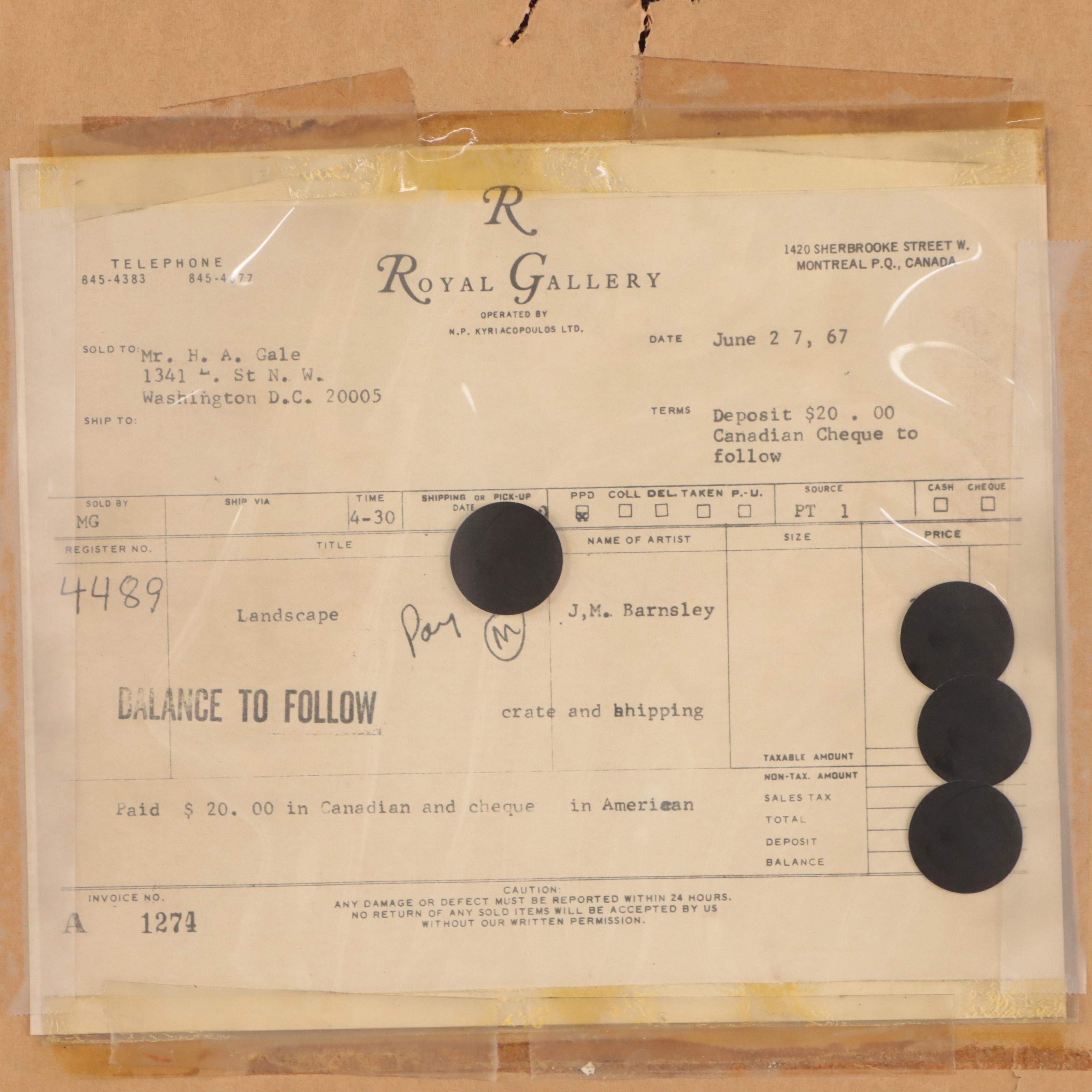 James MacDonald Barnsley Oil Painting of Tonalist Landscape