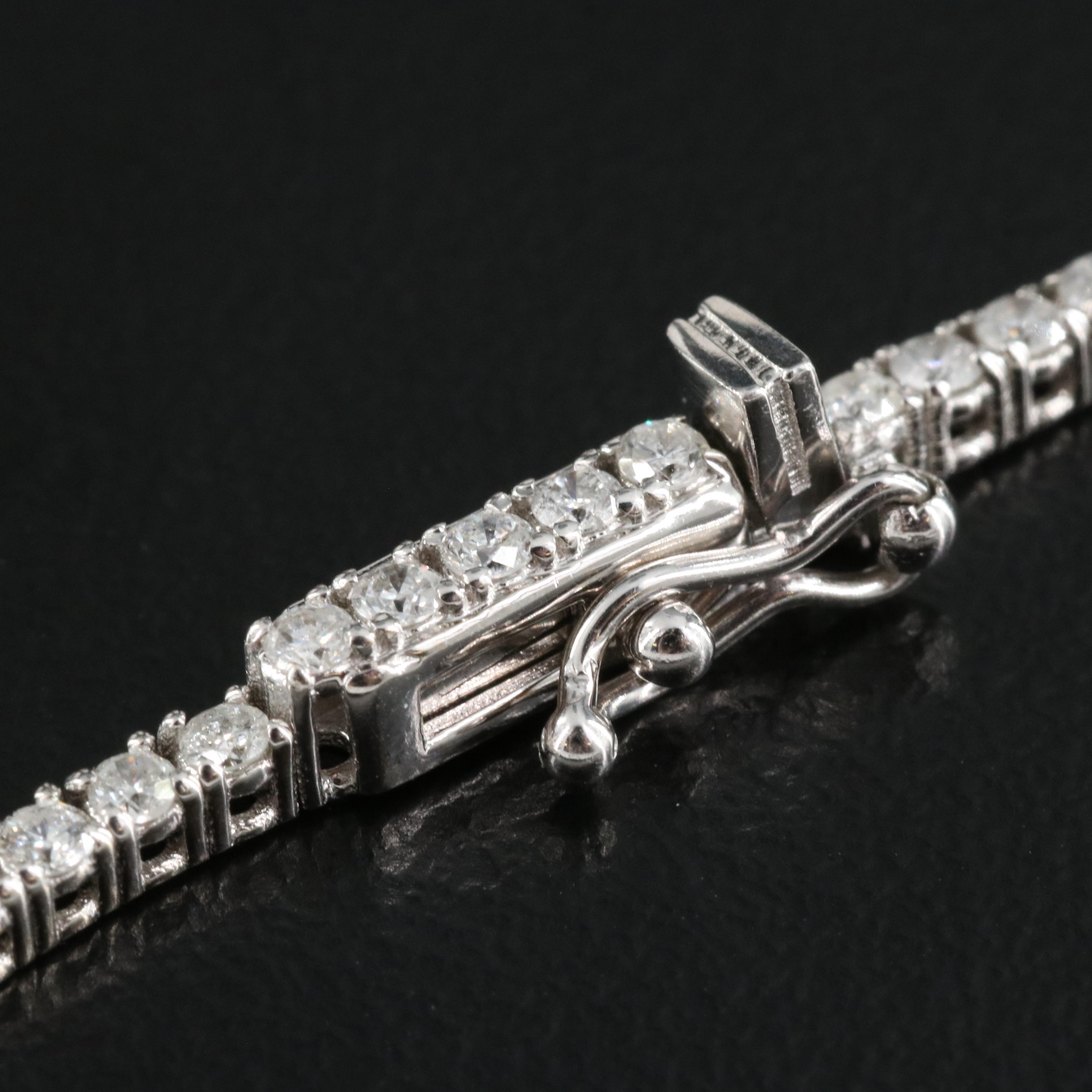 14K 5.25 CTW Diamond Graduated Rivière Necklace