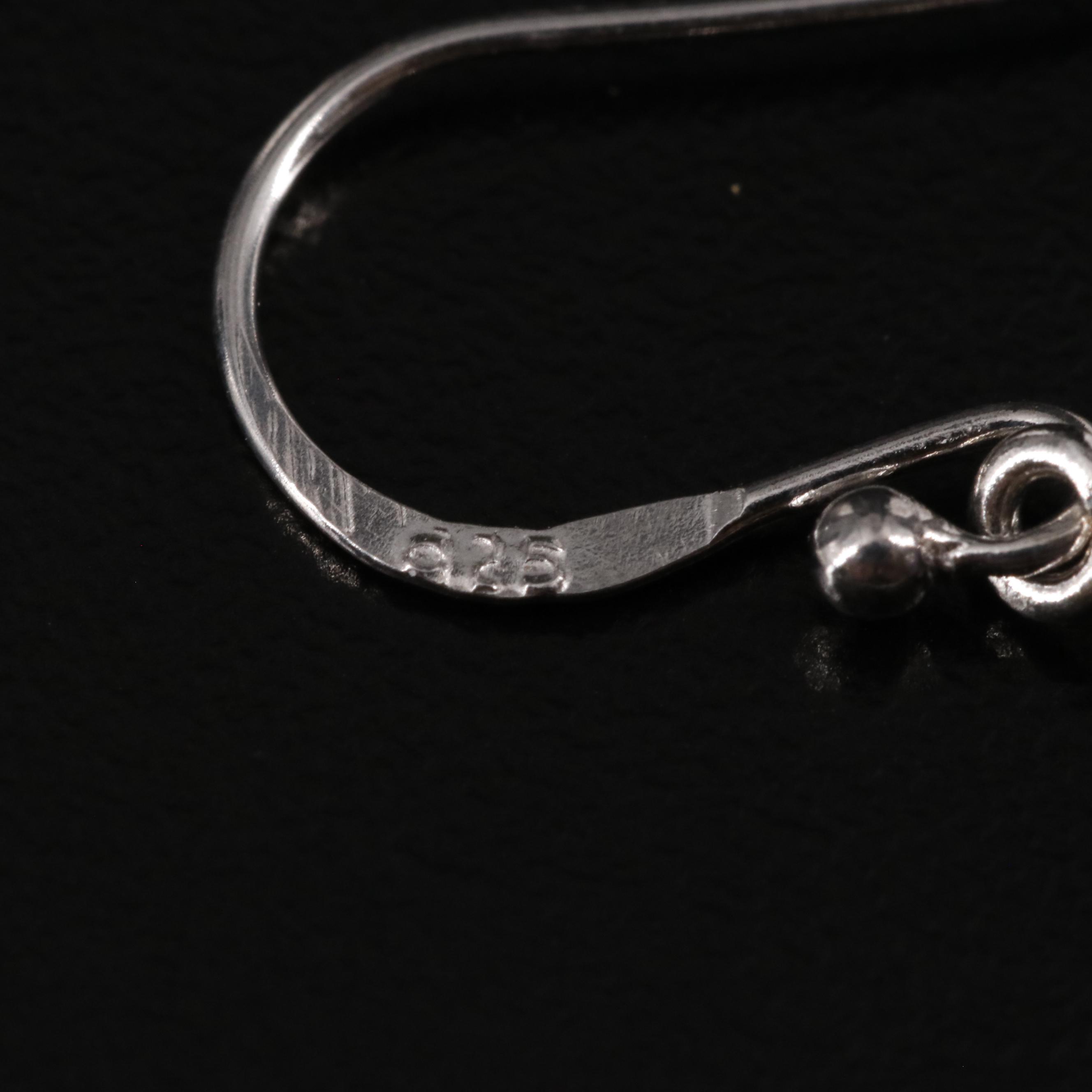 Sterling Amethyst and Rose Quartz Dangle Earrings