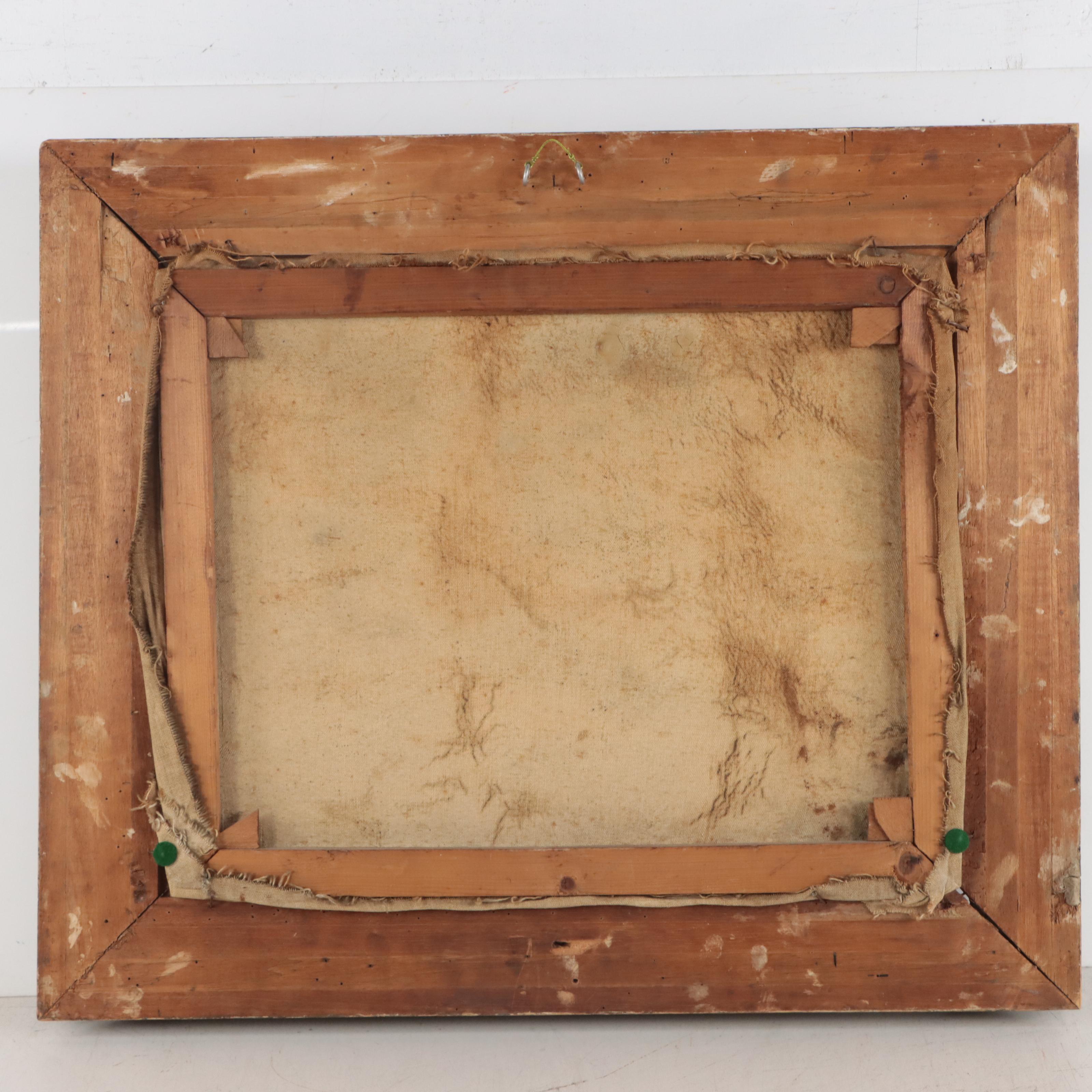 Oil Painting of Farm Scene, 1917