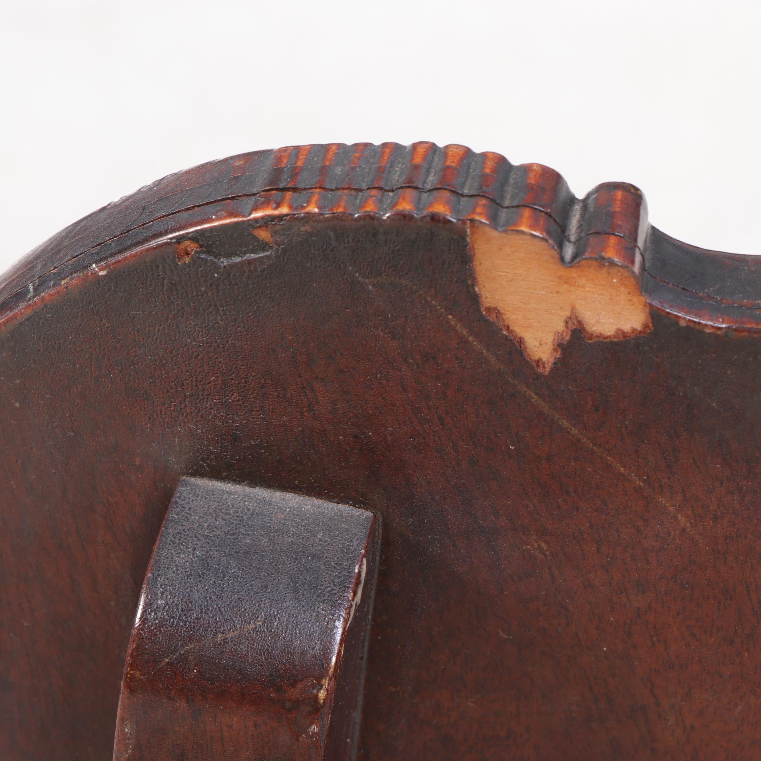 Late Victorian Mahogany and Custom-Upholstered Armchair, circa 1900