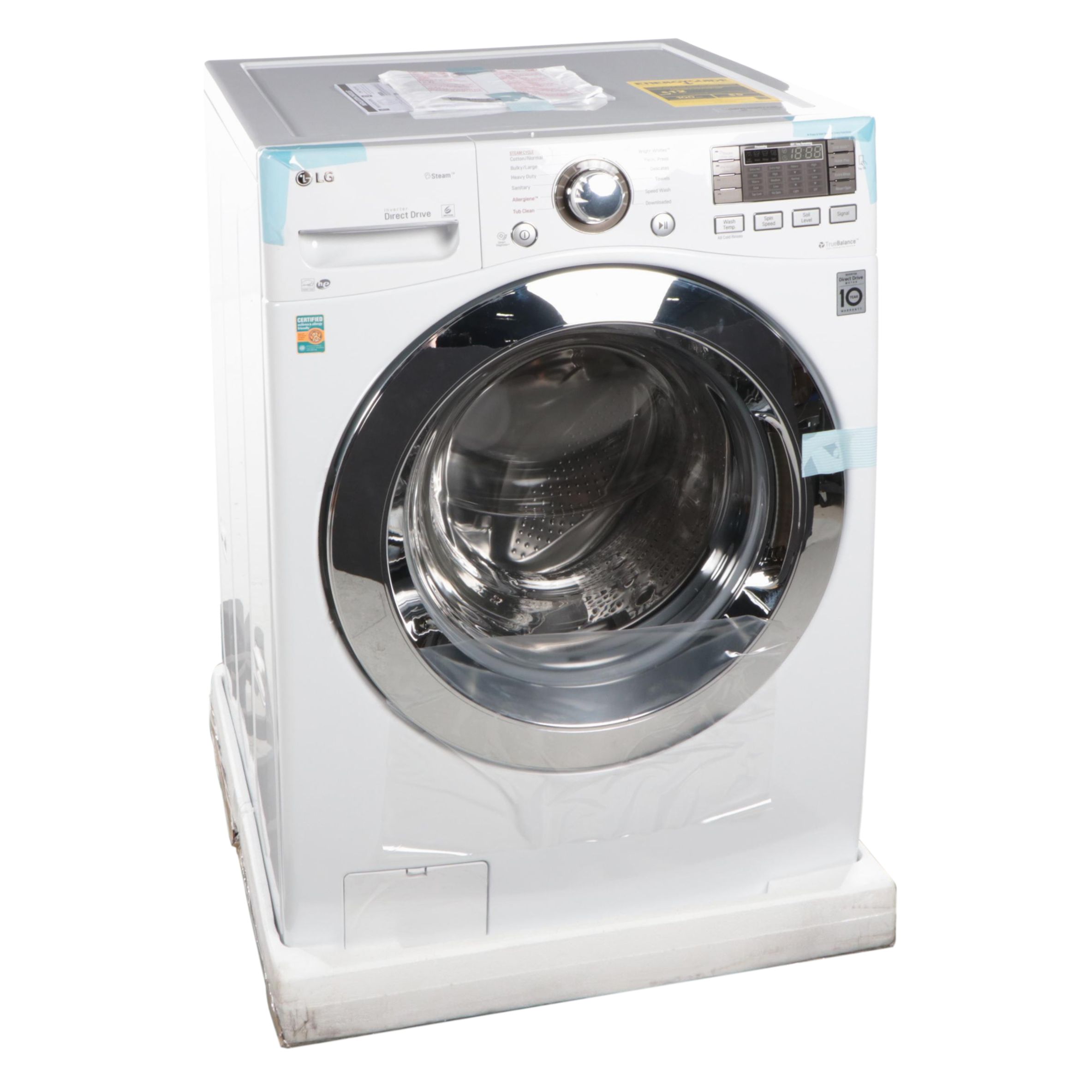 LG High Efficiency Stackable Front-Load Washer with 6Motion Technoogy