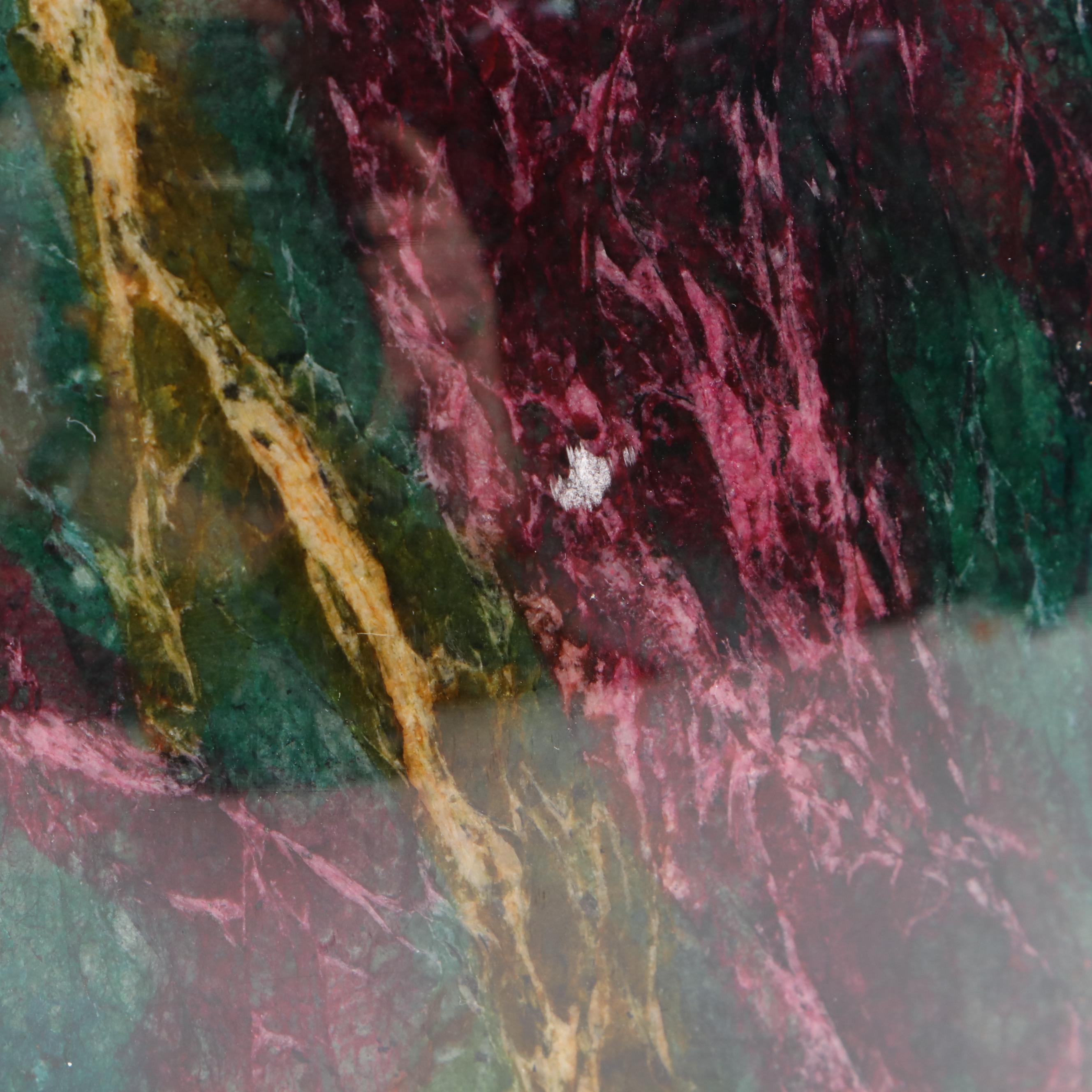 Seven-Color Dyed Stone Vase