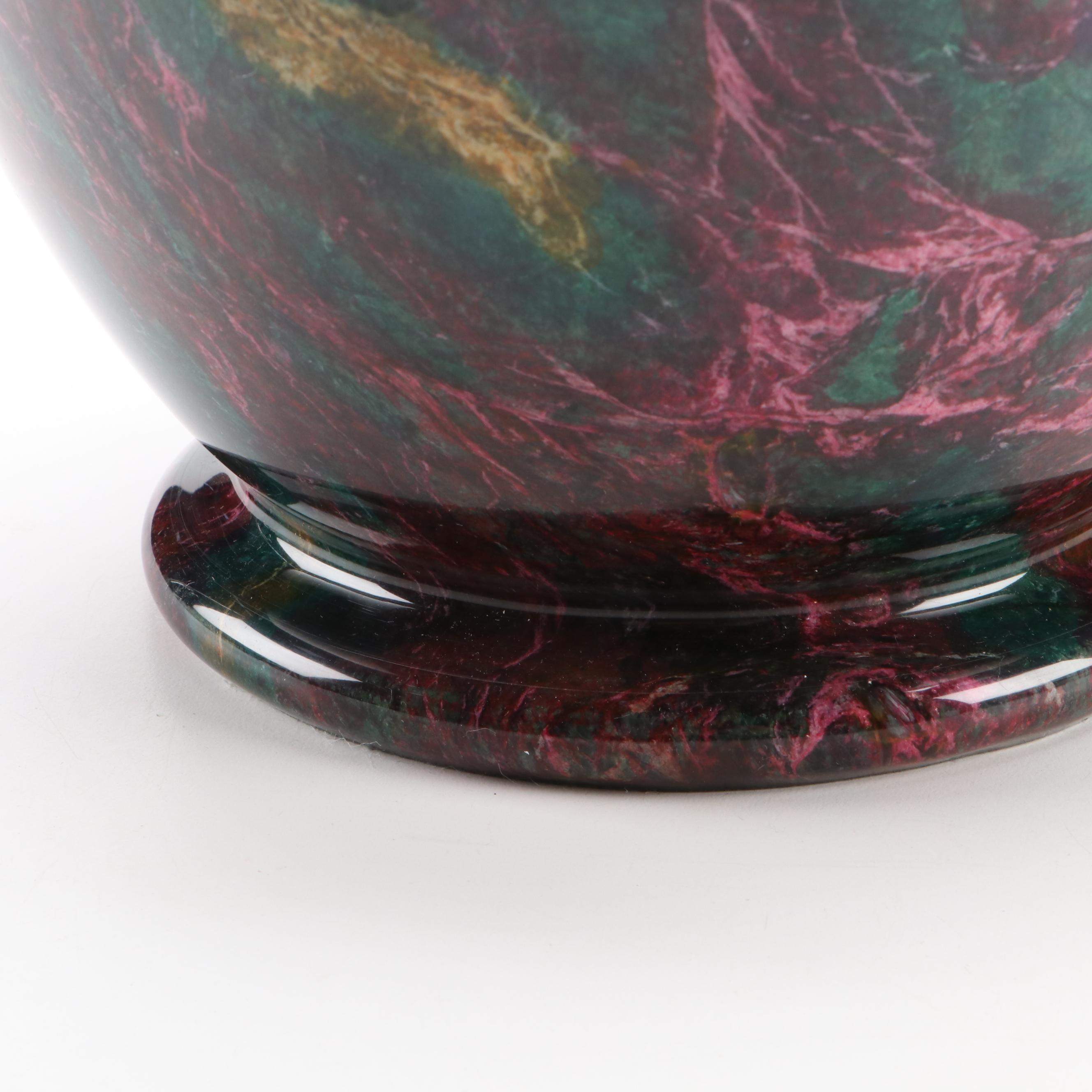 Seven-Color Dyed Stone Vase