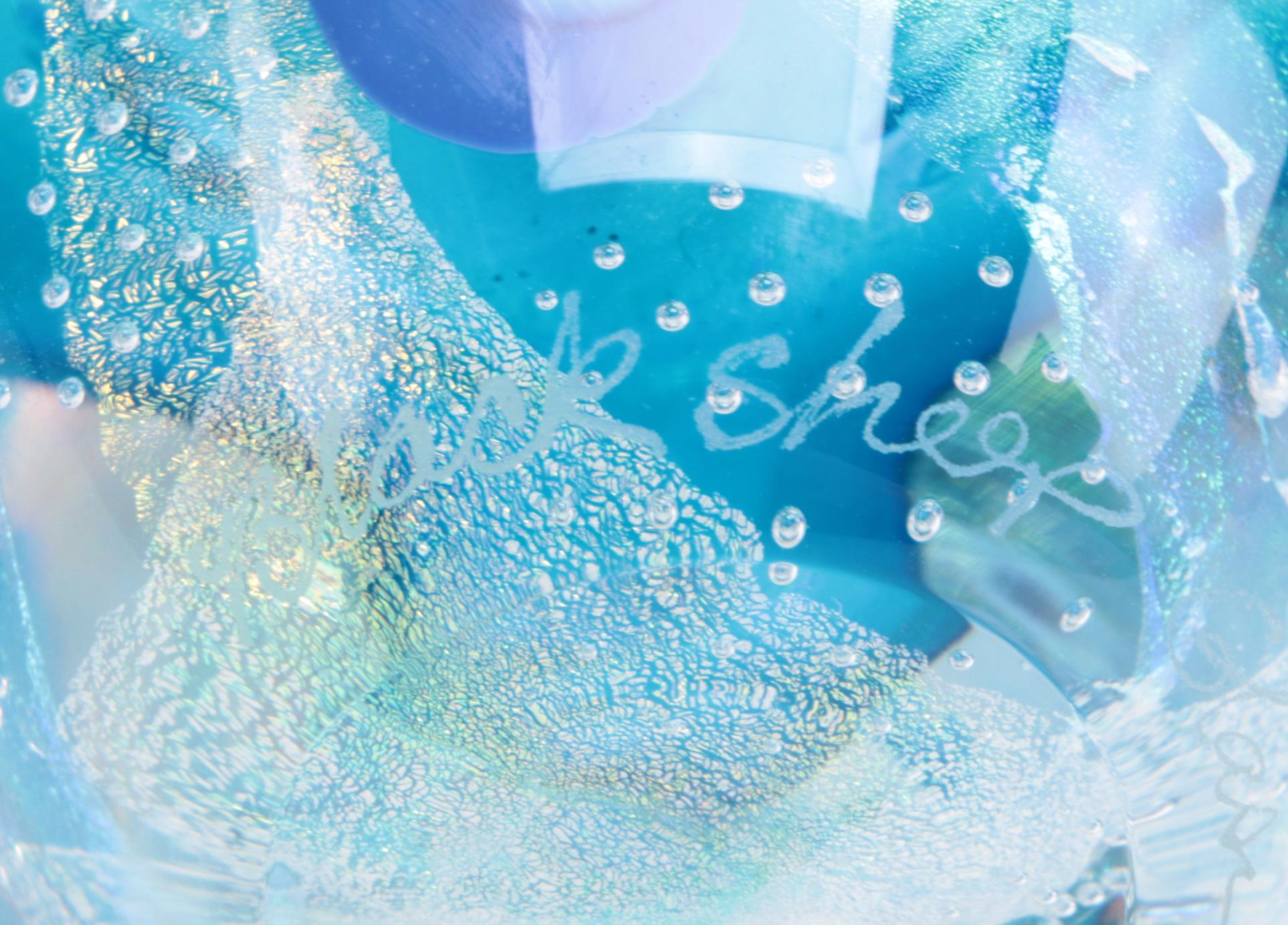 Black Sheep and Other Blown Glass Perfume Bottles with Fireweed Glass Vase