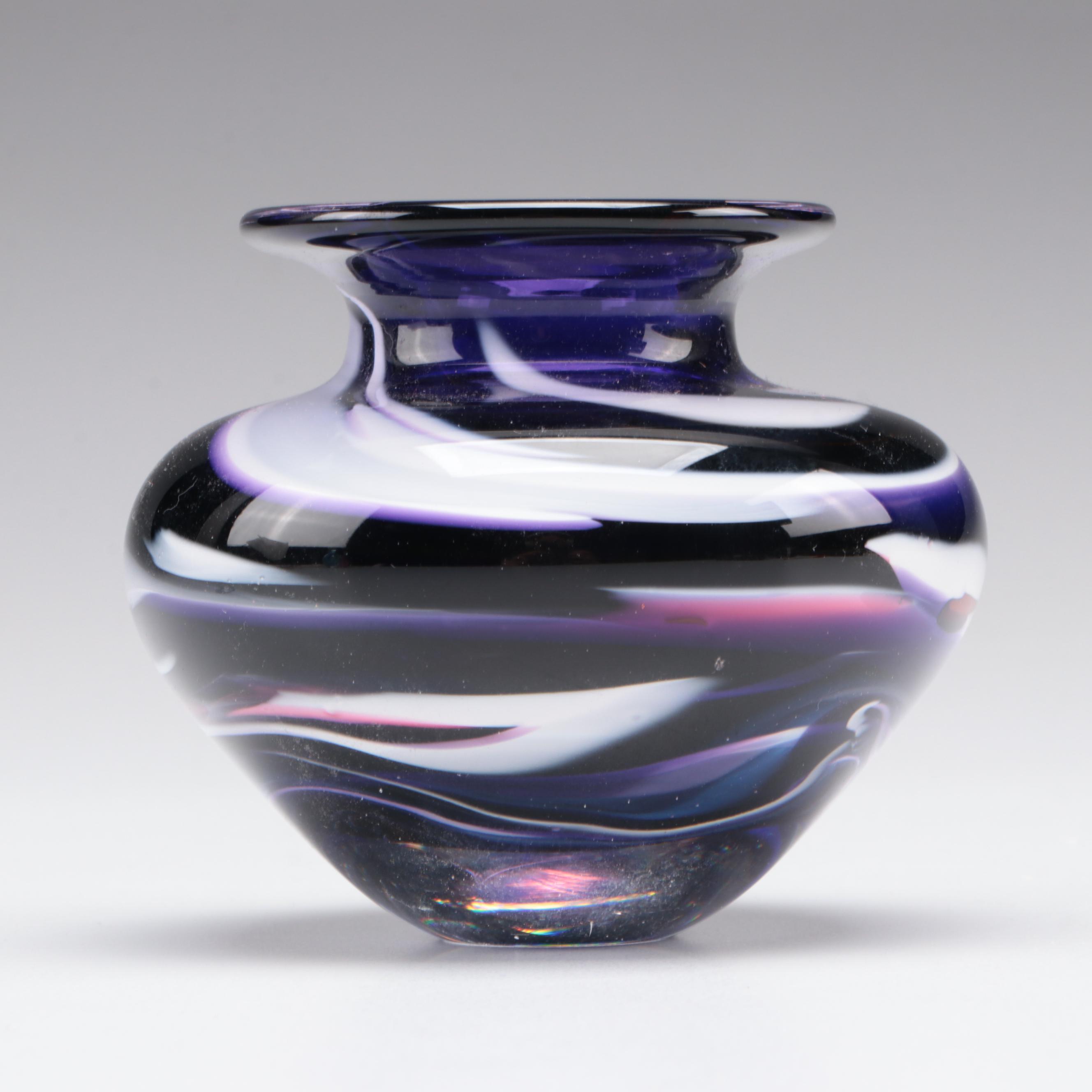 Black Sheep and Other Blown Glass Perfume Bottles with Fireweed Glass Vase