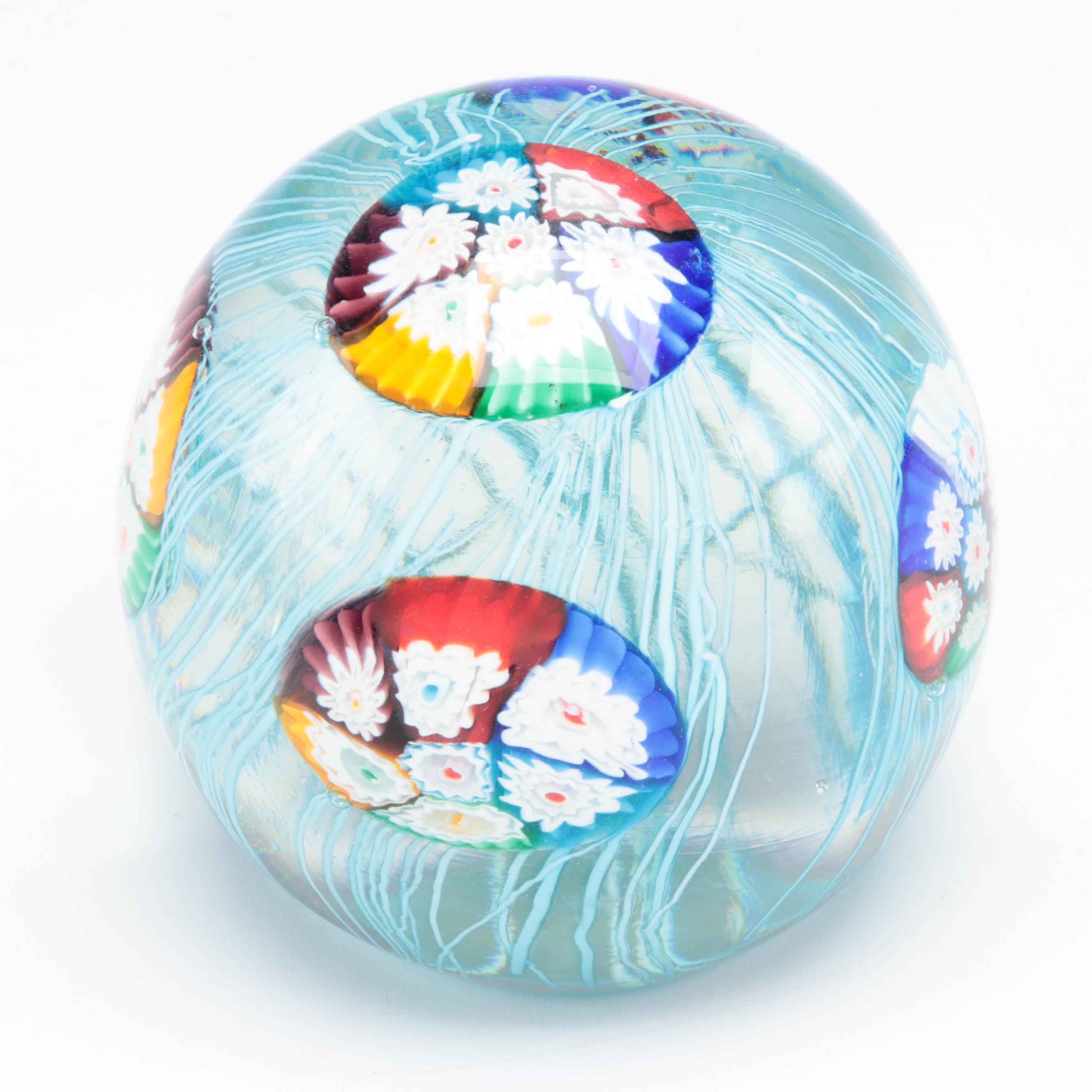 Vintage Murano Style Glass and Ceramic Paperweights